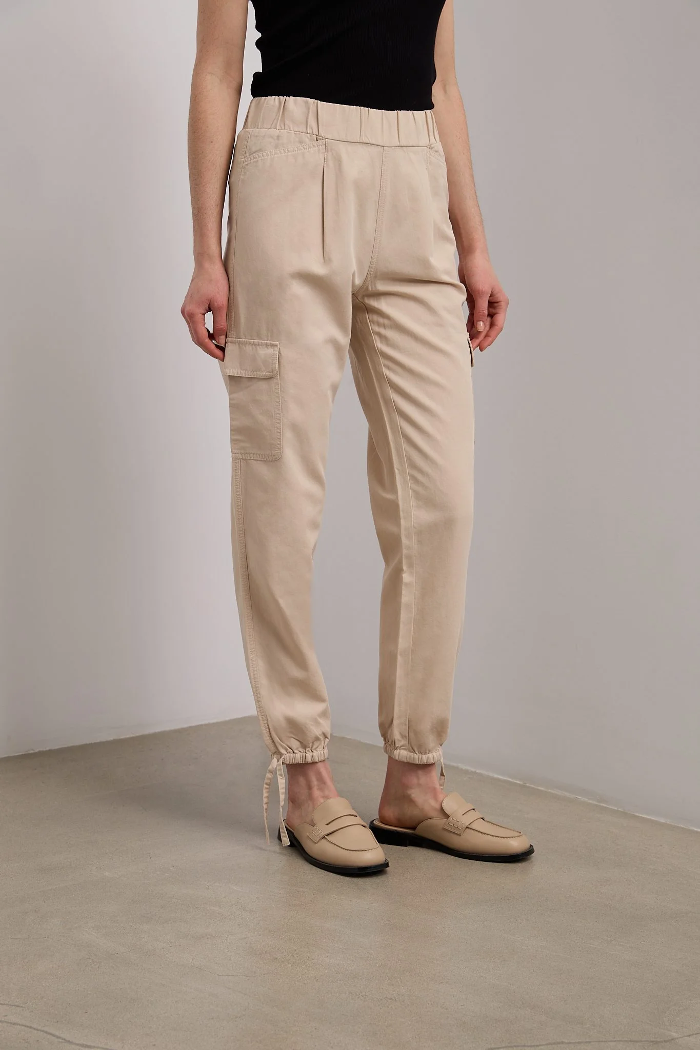 Linen blend casual cargo pant - Image 5