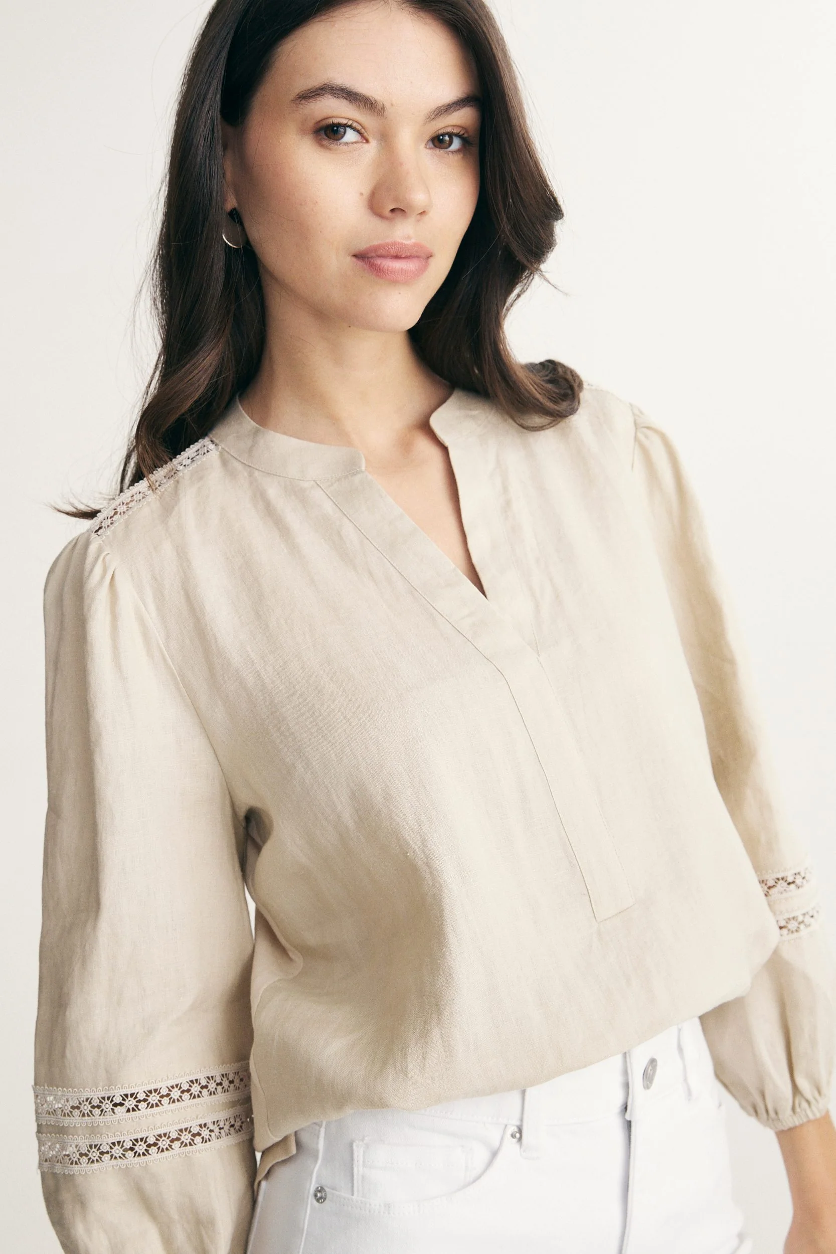 Linen fluid shirt