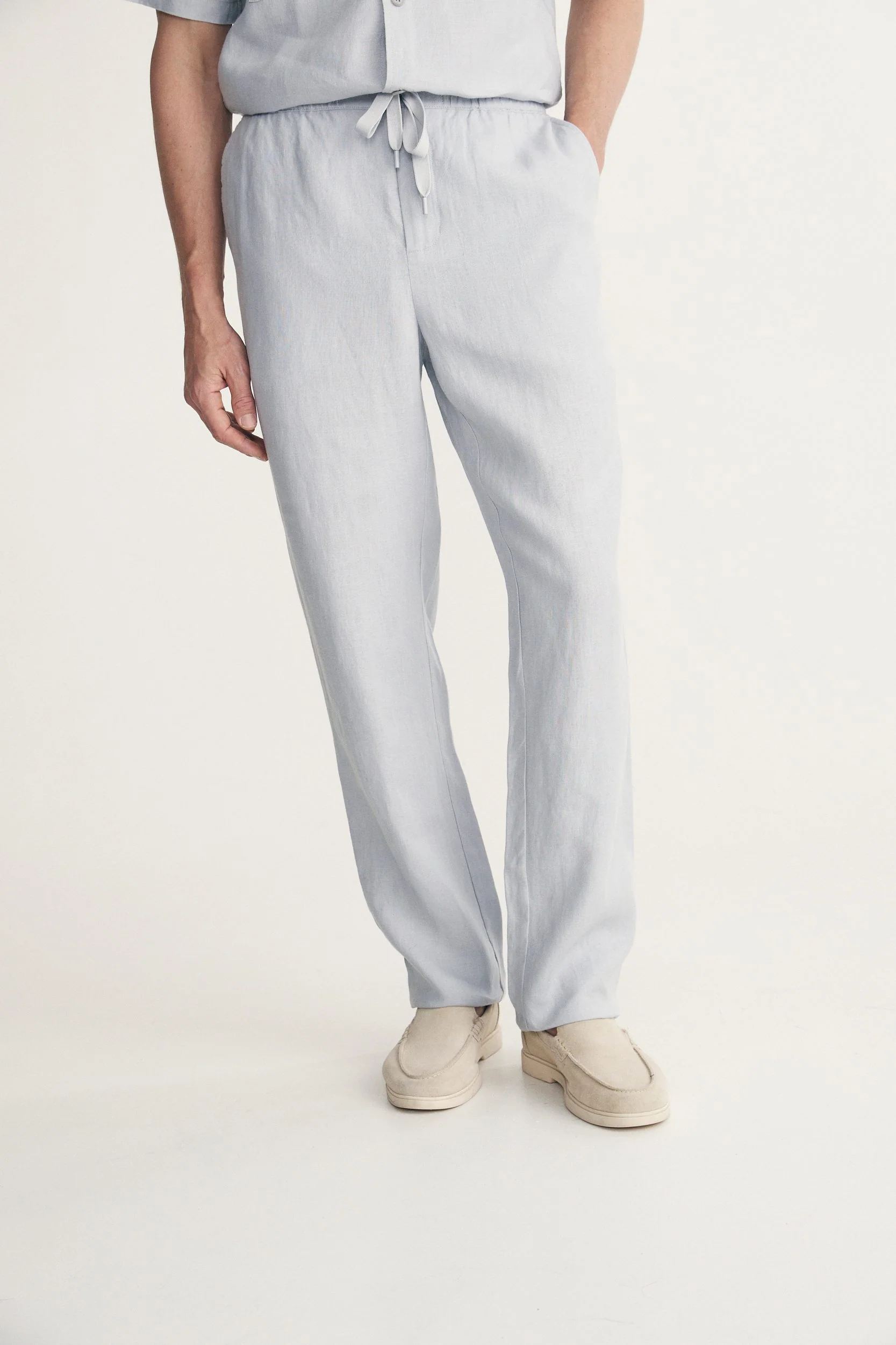 Linen pant with drawstring - Image 9
