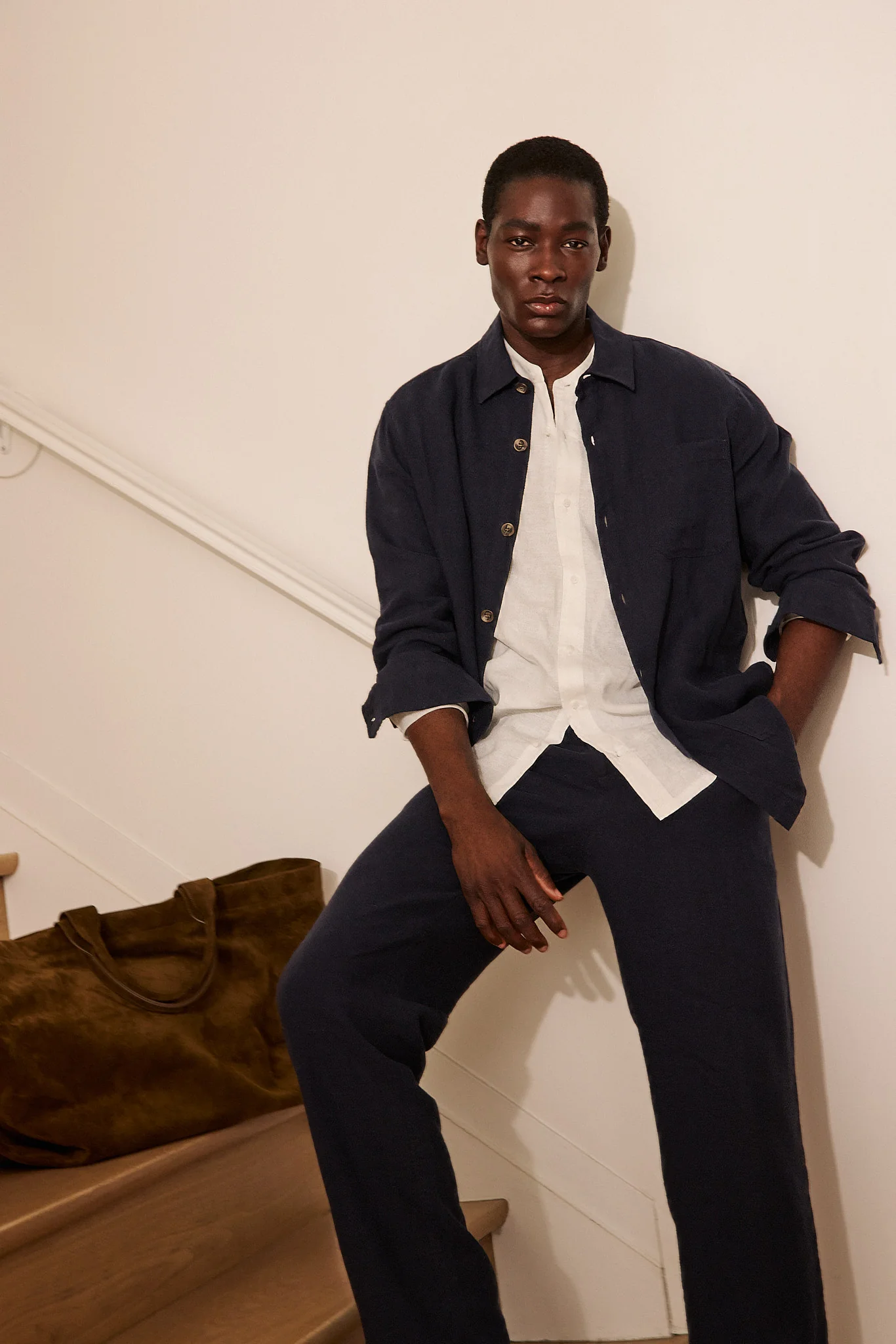 Linen pant with elastic sides - Image 12