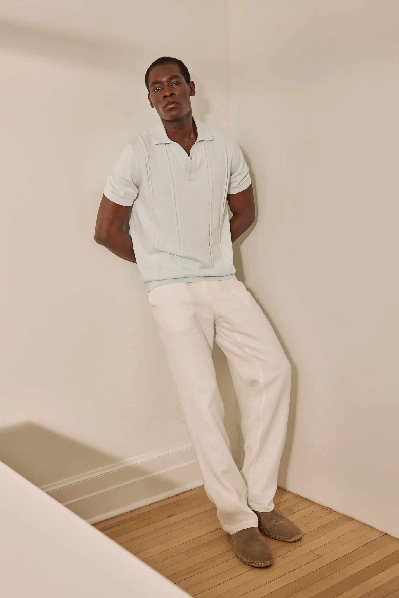 Linen pant with elastic sides - Image 13