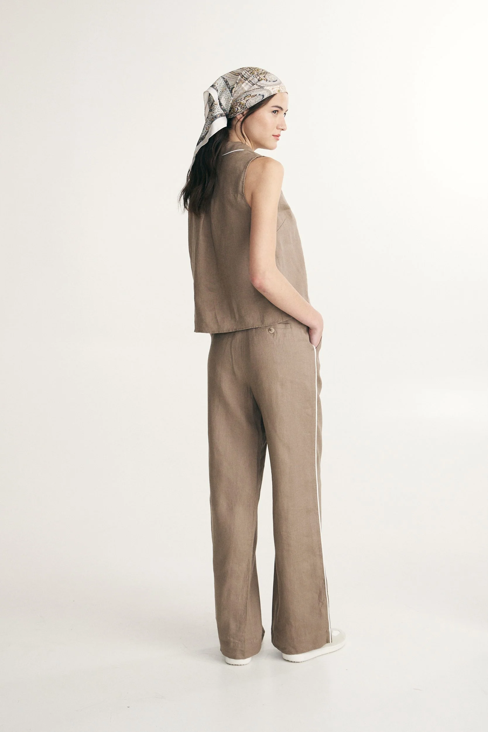 Linen pants with elastic - Image 5