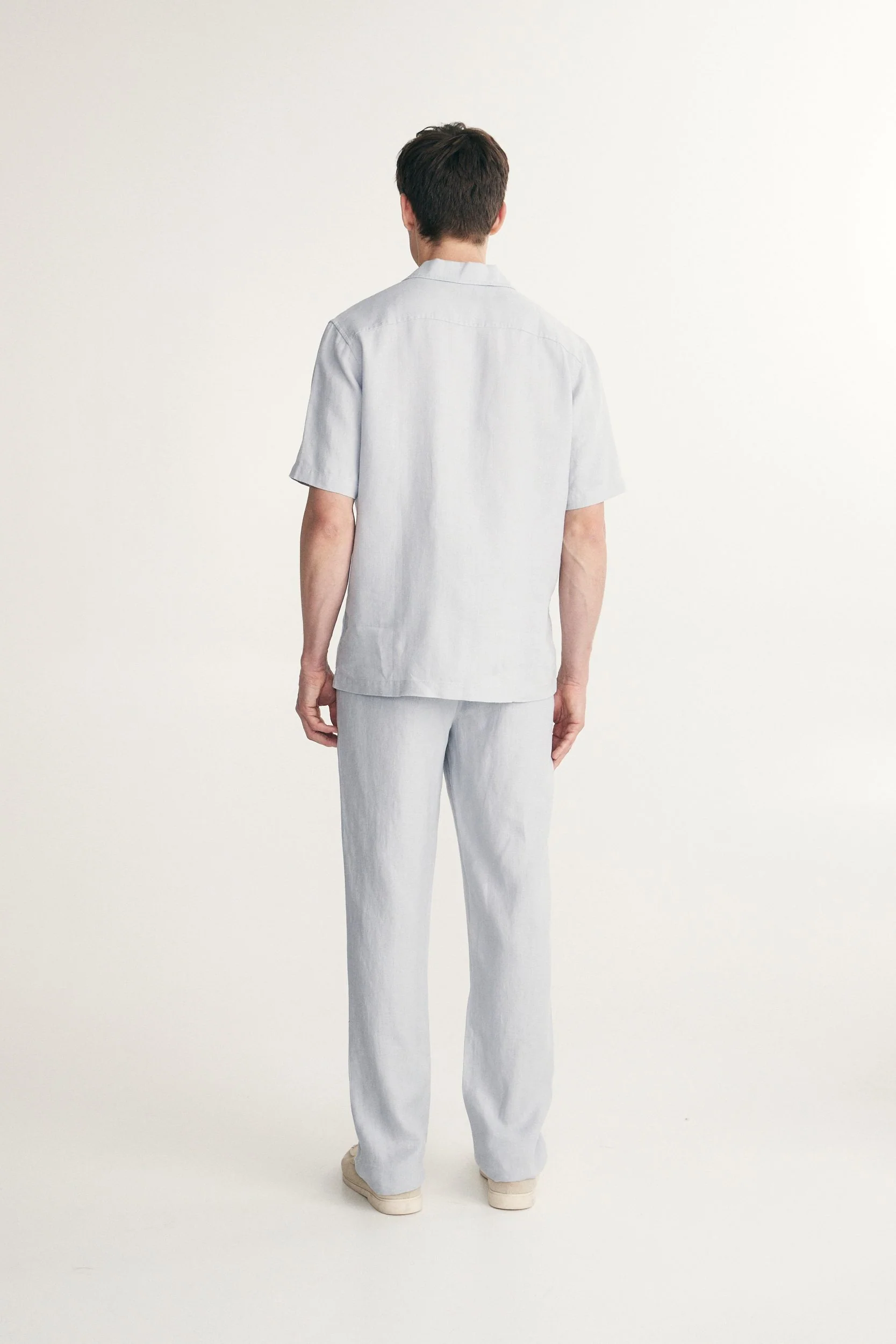 Linen shirt with cuban collar - Image 5