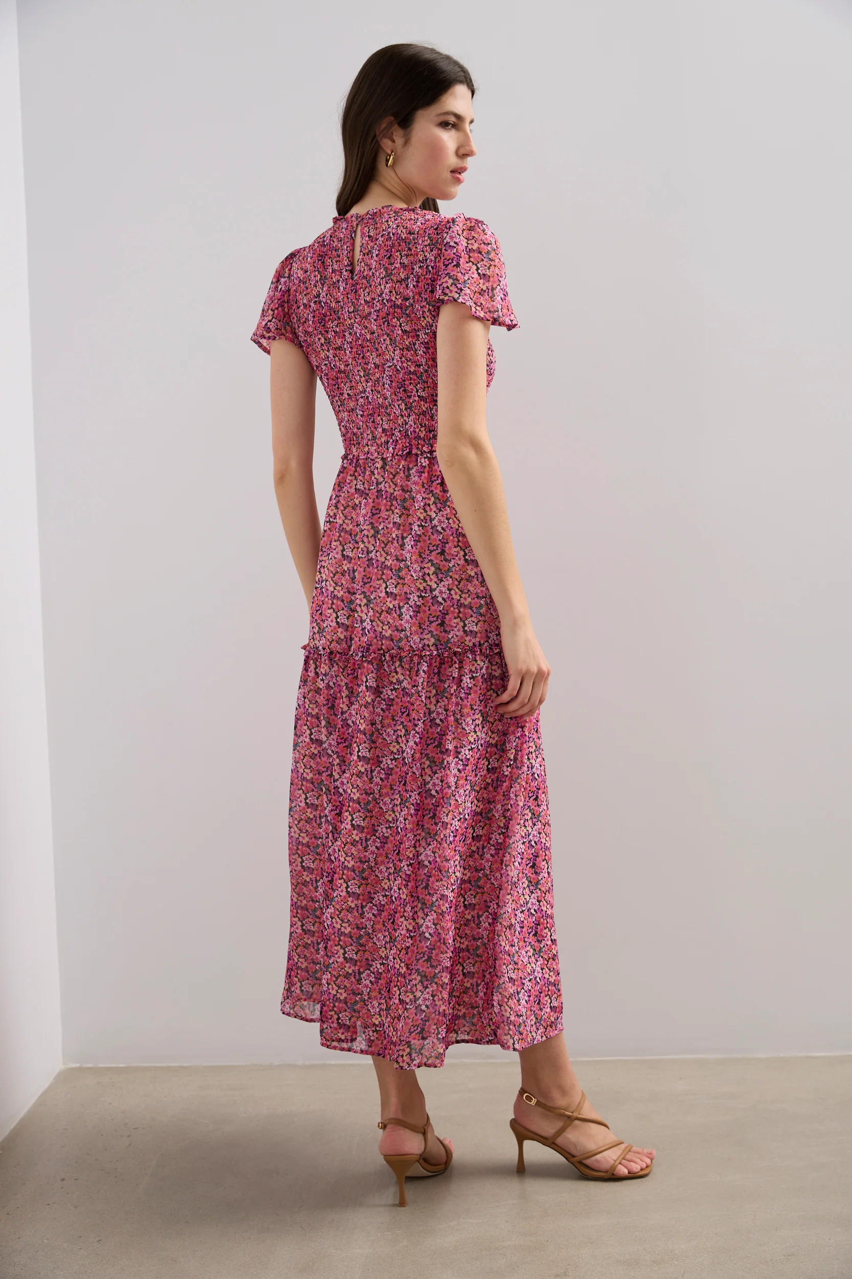 LONG RUFFLE DRESS - Image 3