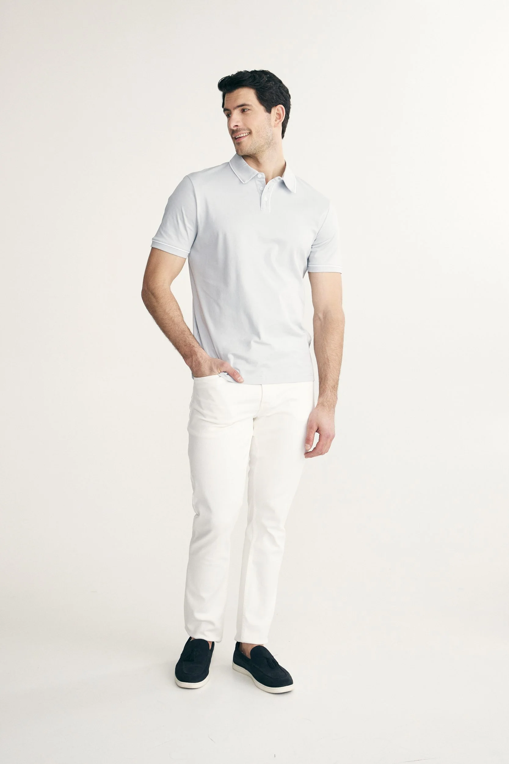 Mercerized cotton polo - Image 6