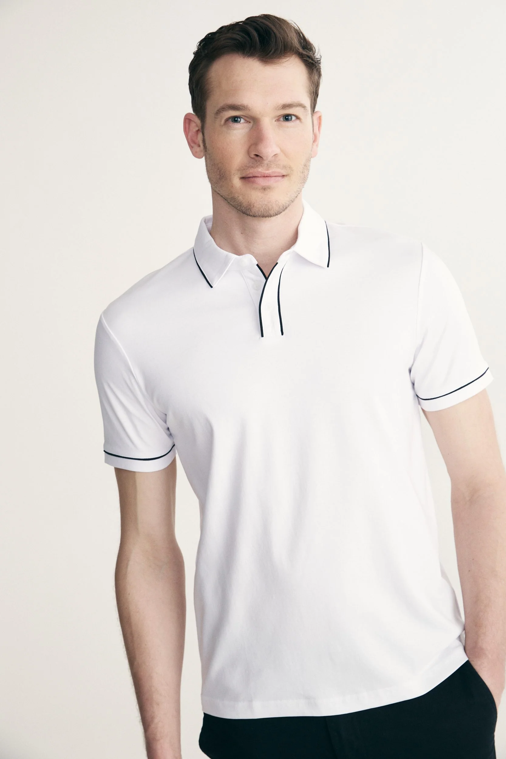Mercerized cotton polo - Image 3