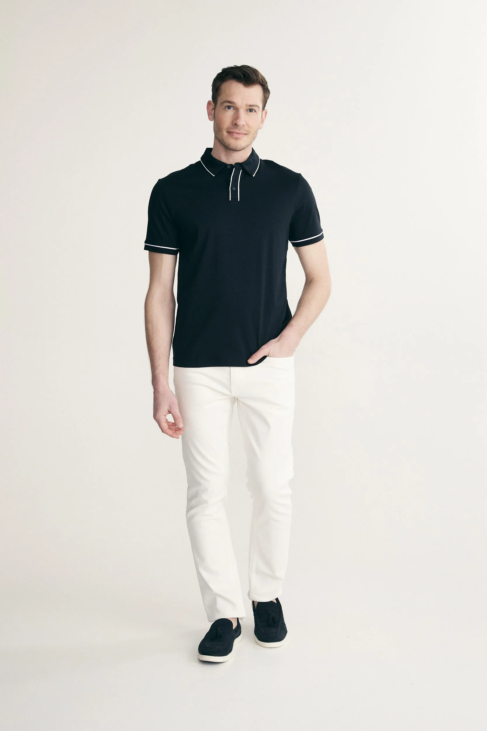 Mercerized cotton polo - Image 7