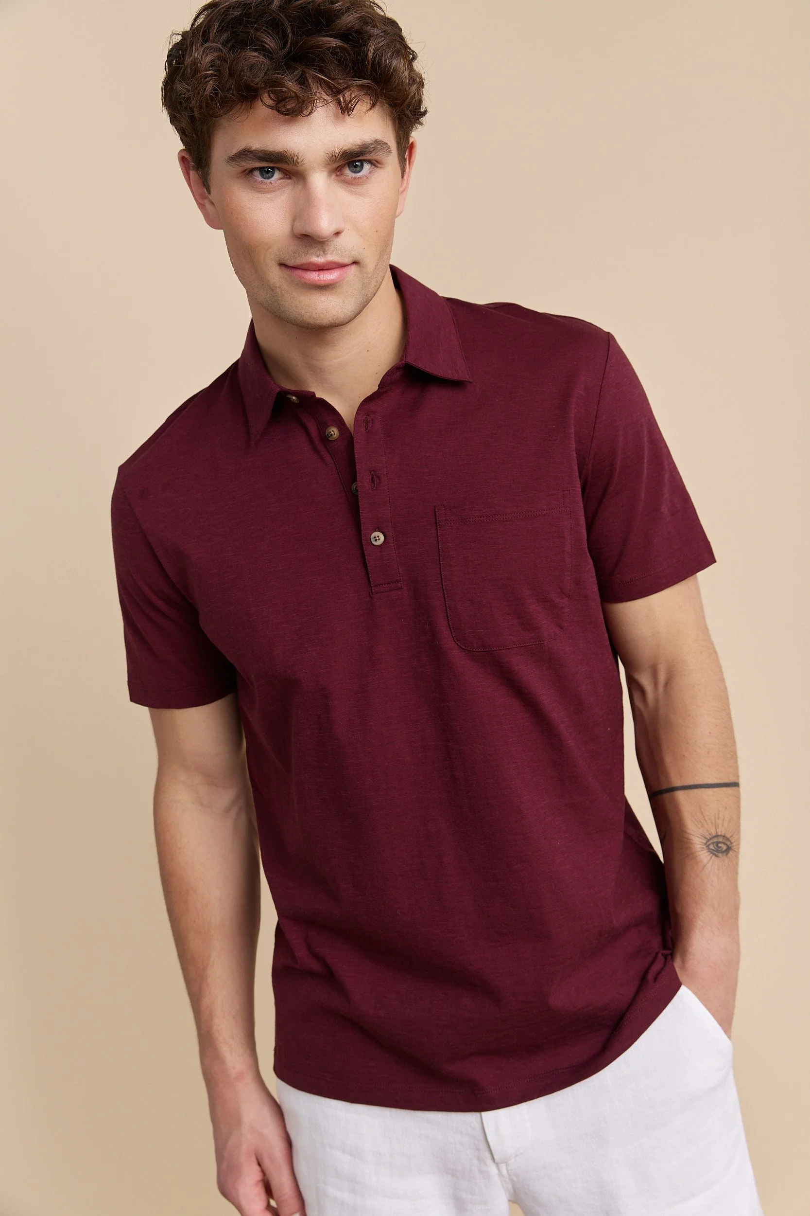 Mercerized jersey polo - Image 4