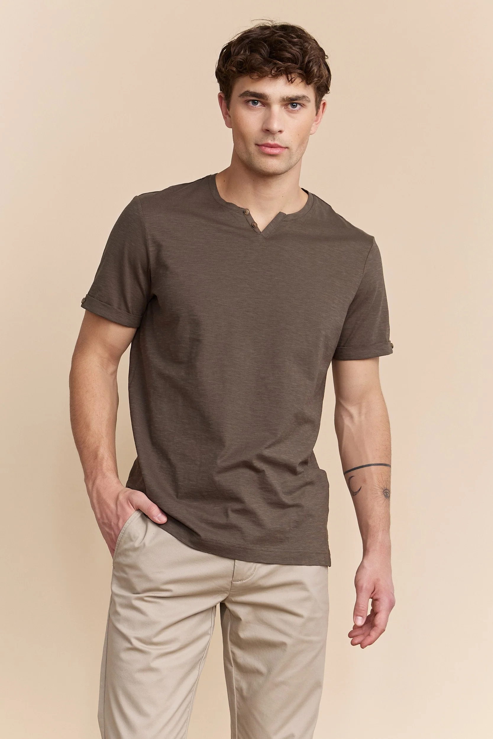 Mercerized slub jersey t-shirt - Image 5