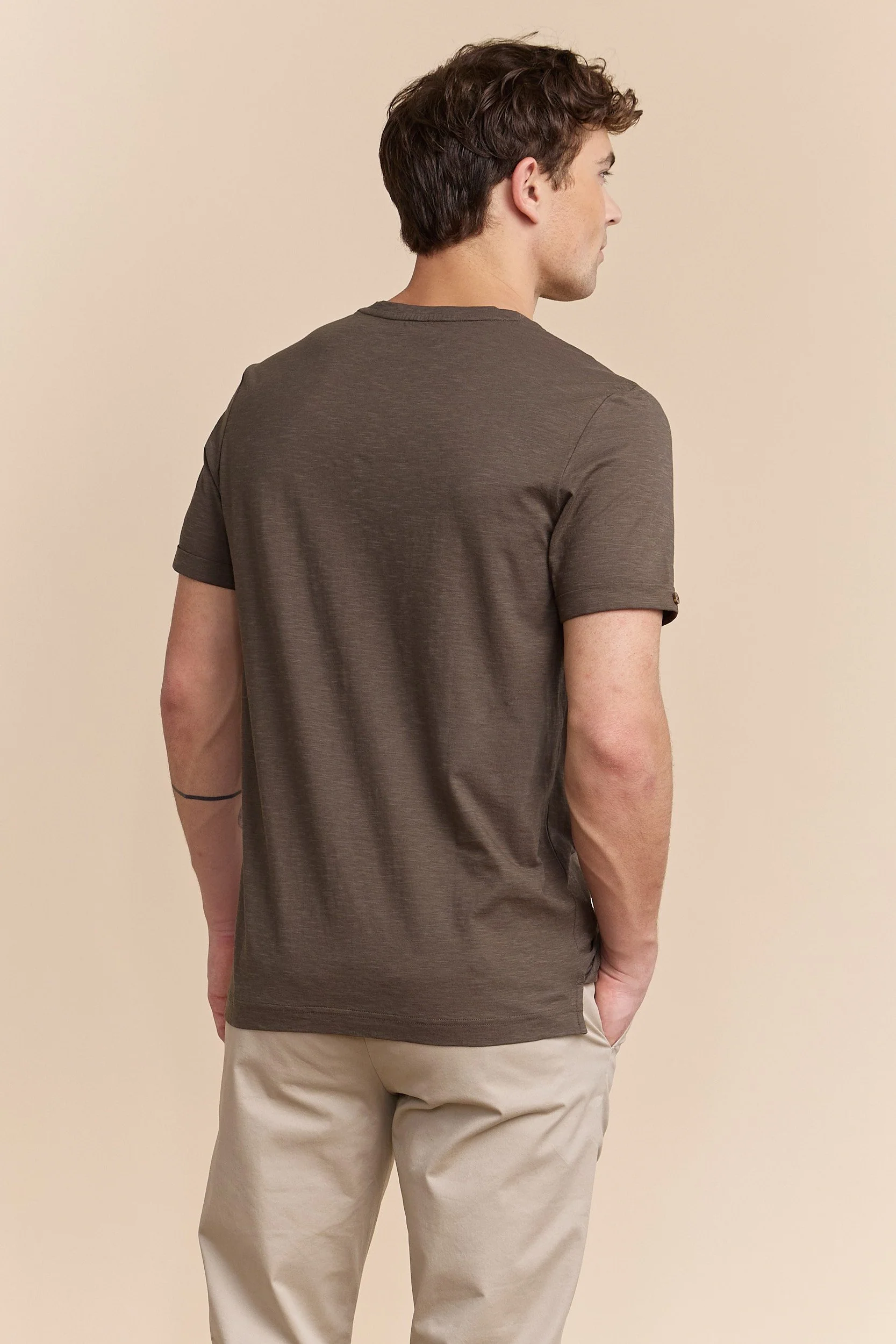 Mercerized slub jersey t-shirt - Image 6