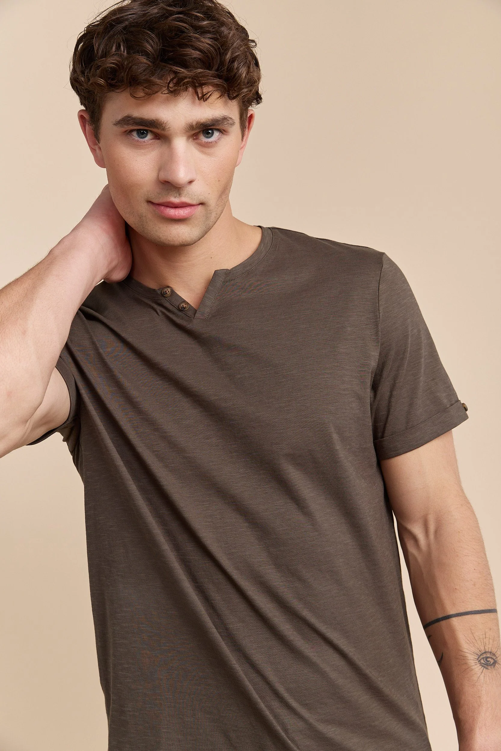Mercerized slub jersey t-shirt - Image 7