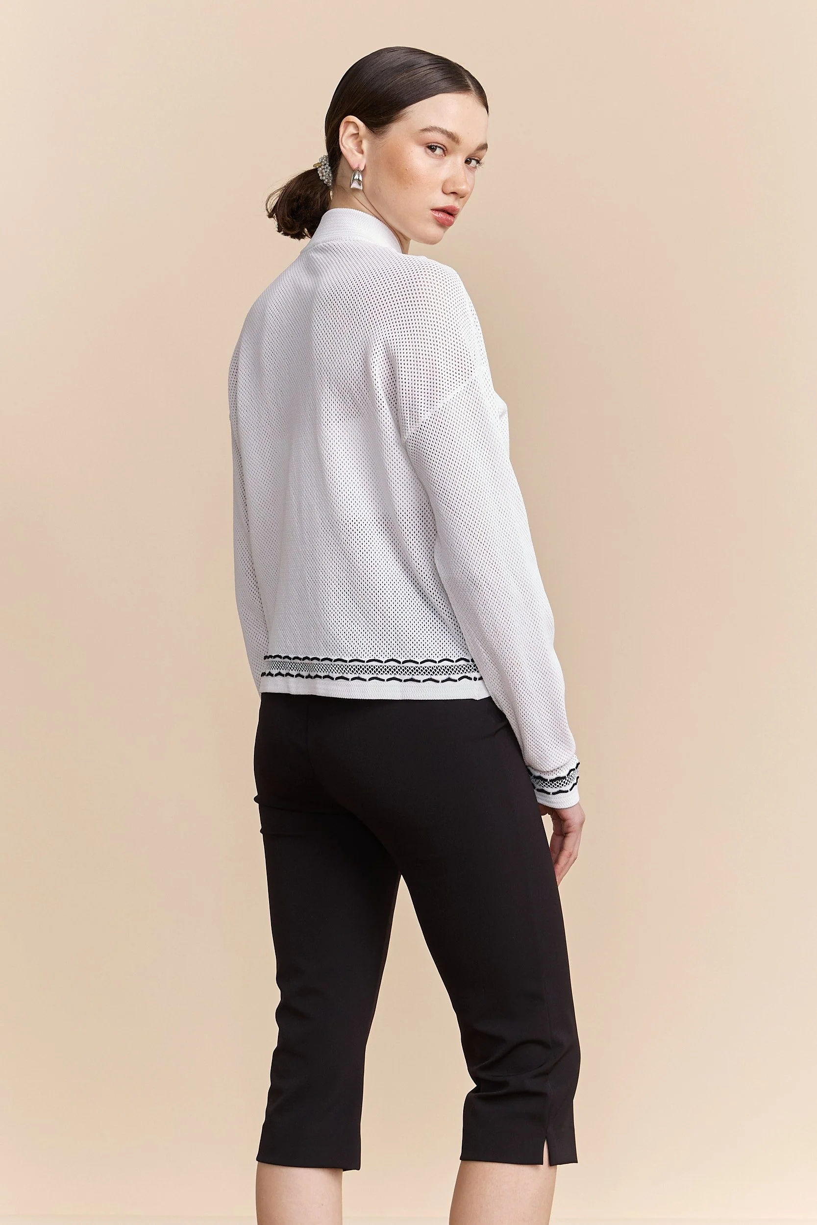 Mesh oversized cardigan - Image 2