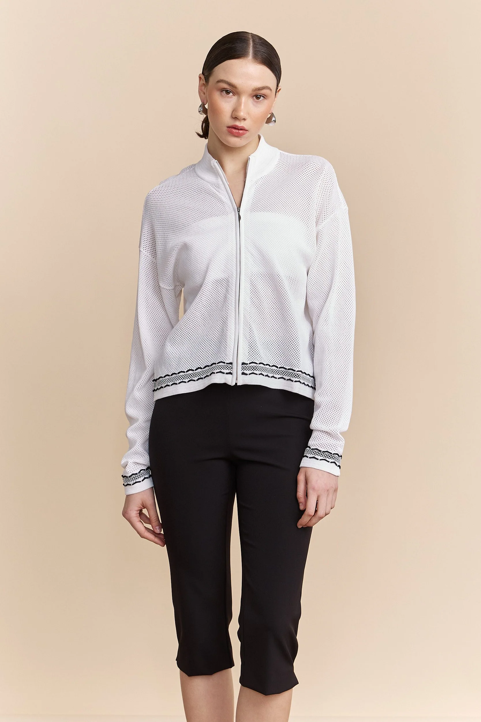 Mesh oversized cardigan - Image 3