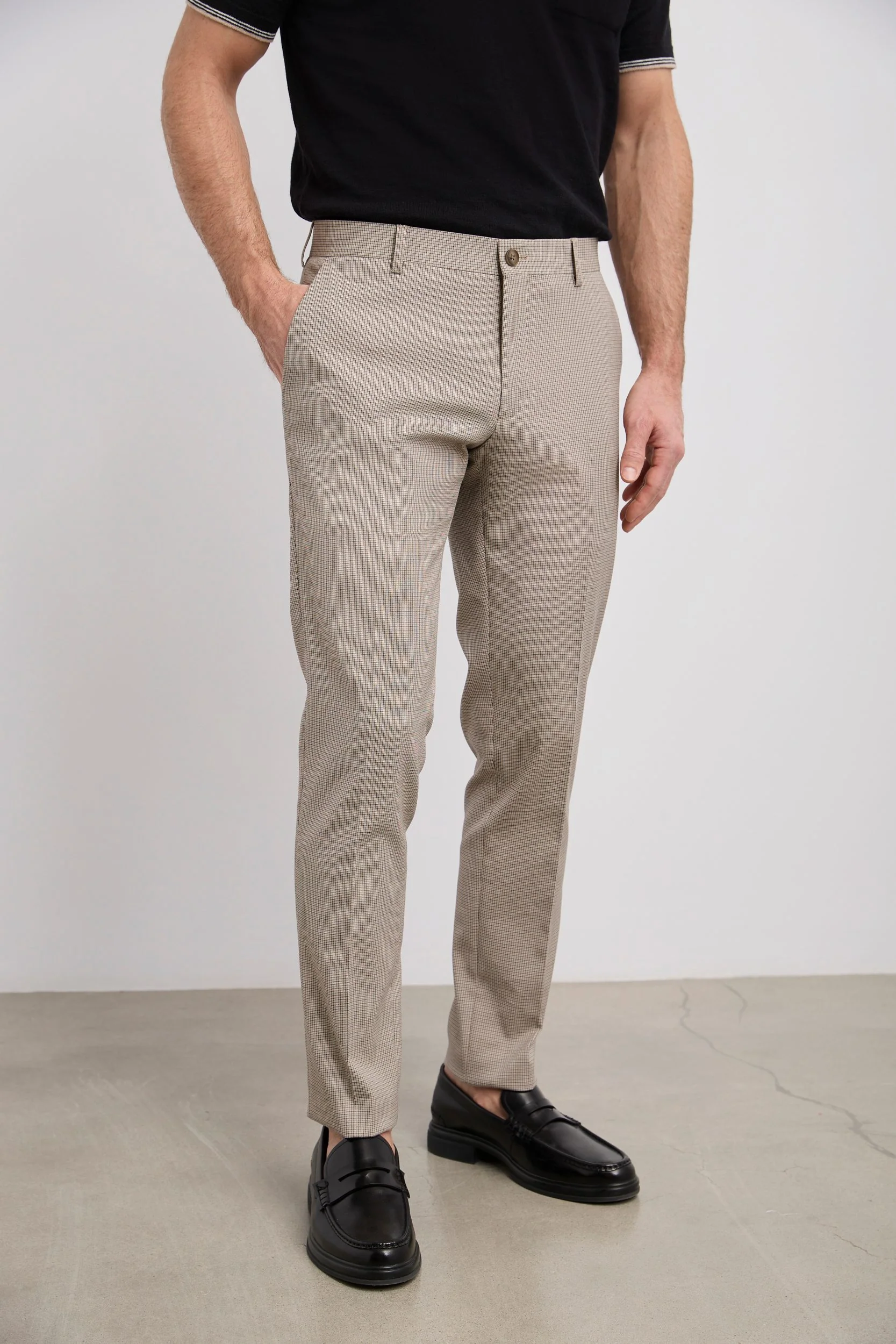 Micro check Slim fit pant - Image 2