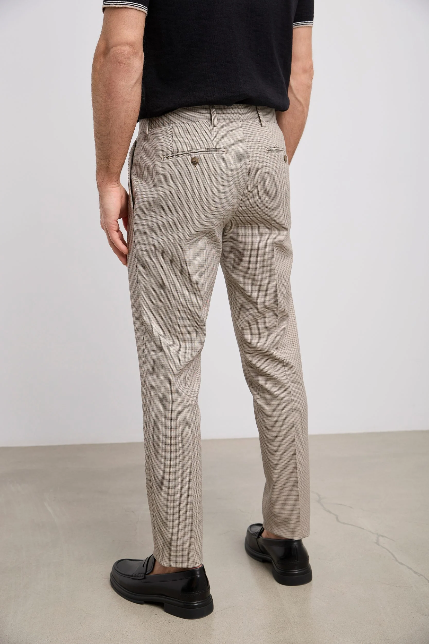 Micro check Slim fit pant - Image 3
