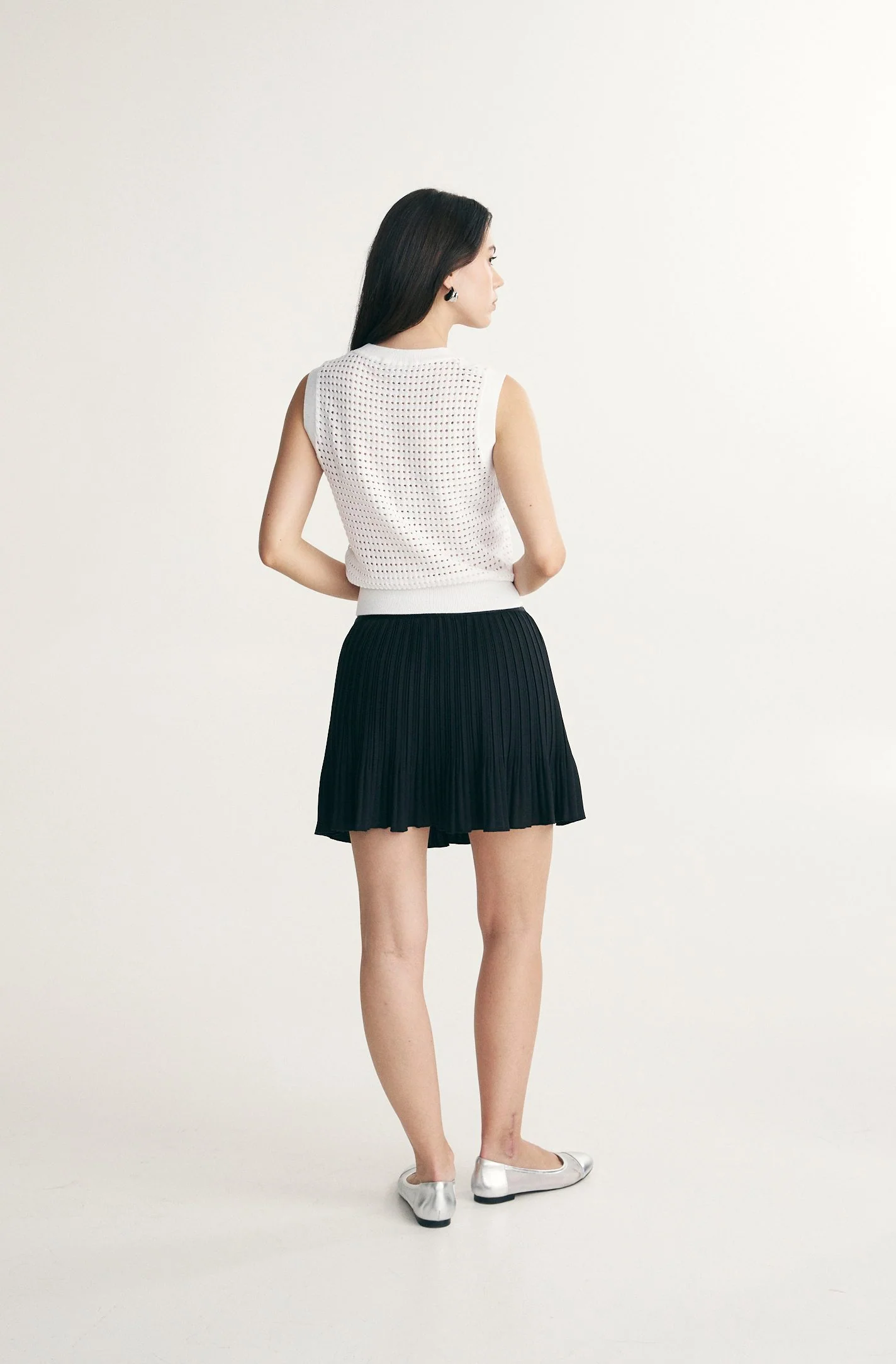Mini pleated skort - Image 5