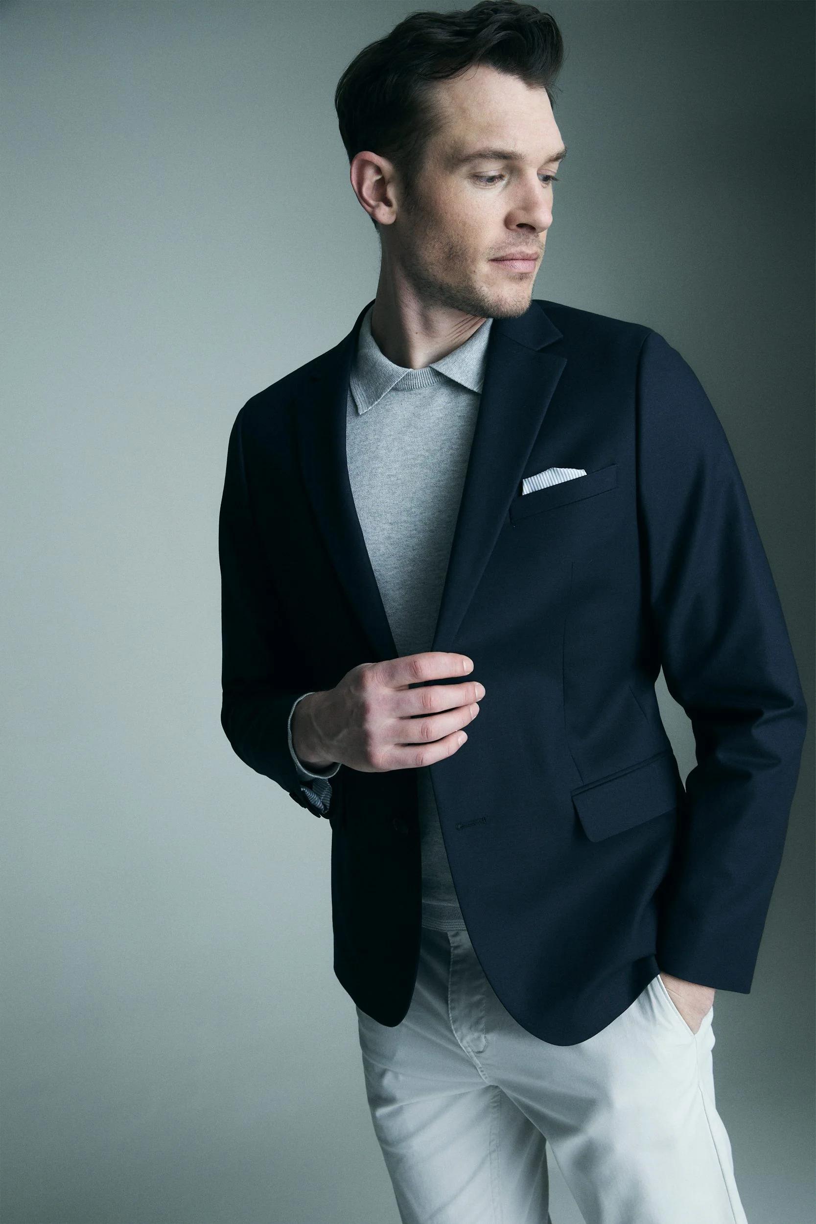 Notch collar Extra-fitted blazer - Image 3
