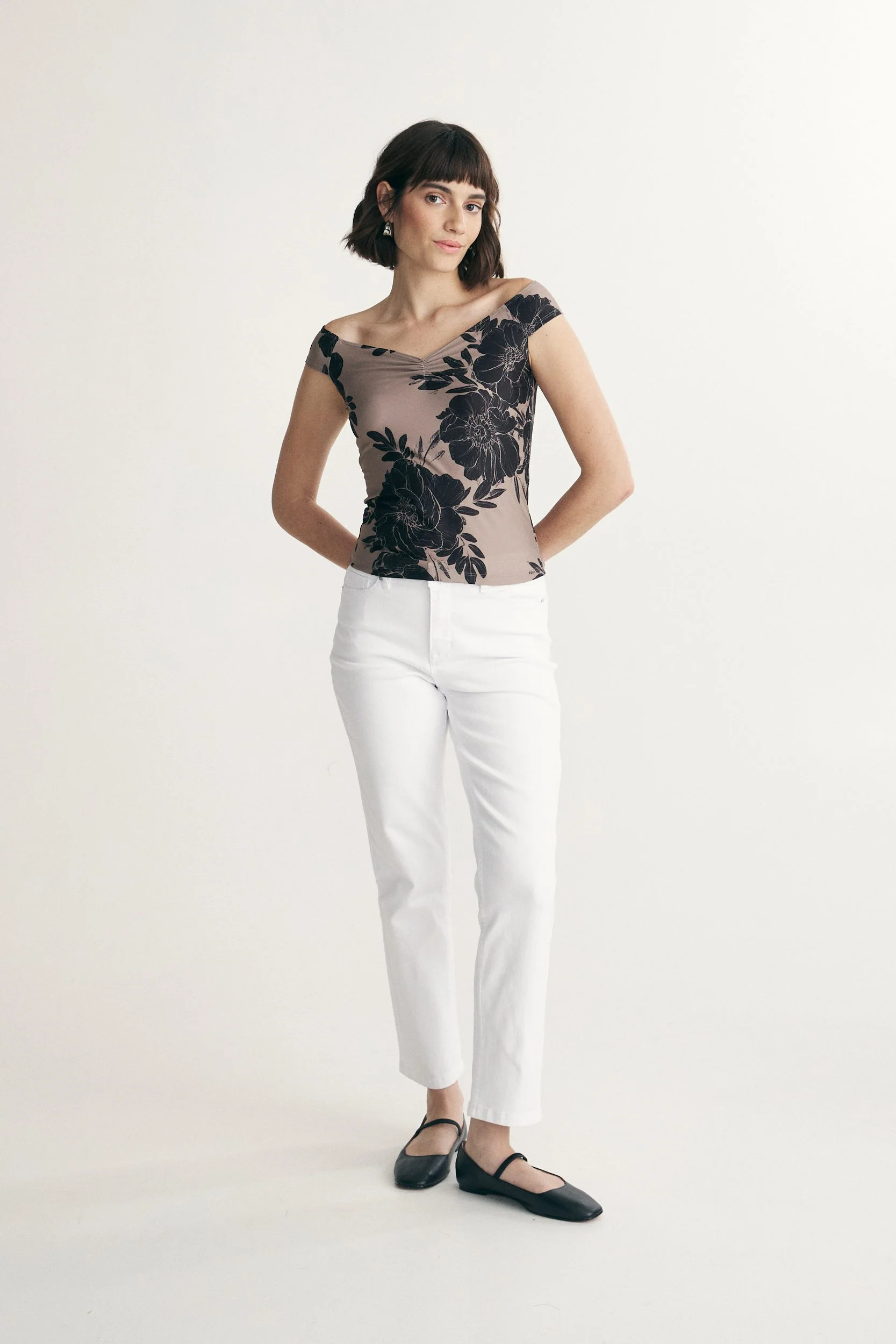 Off shoulder printed top - Image 3
