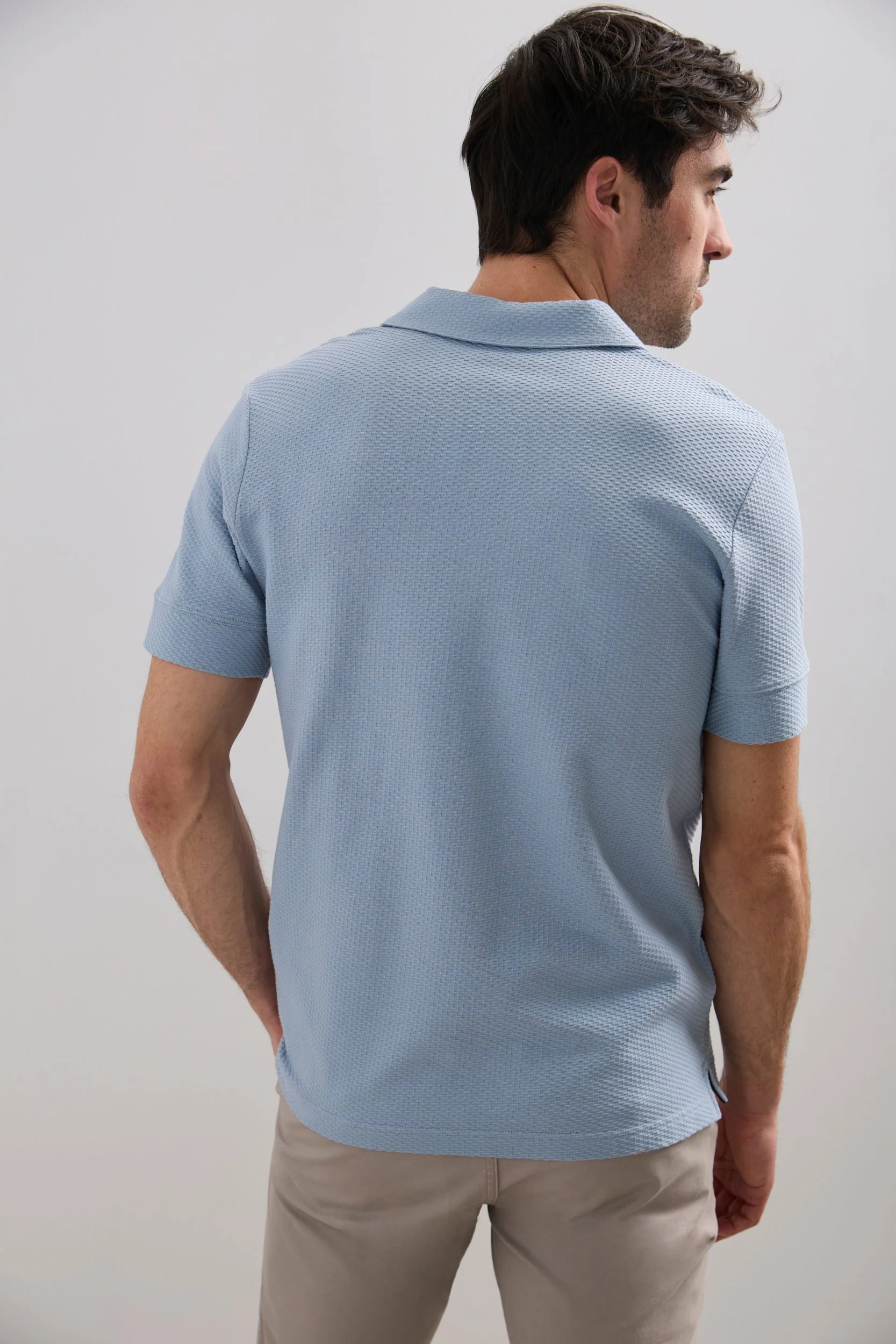 Open collar polo - Image 2