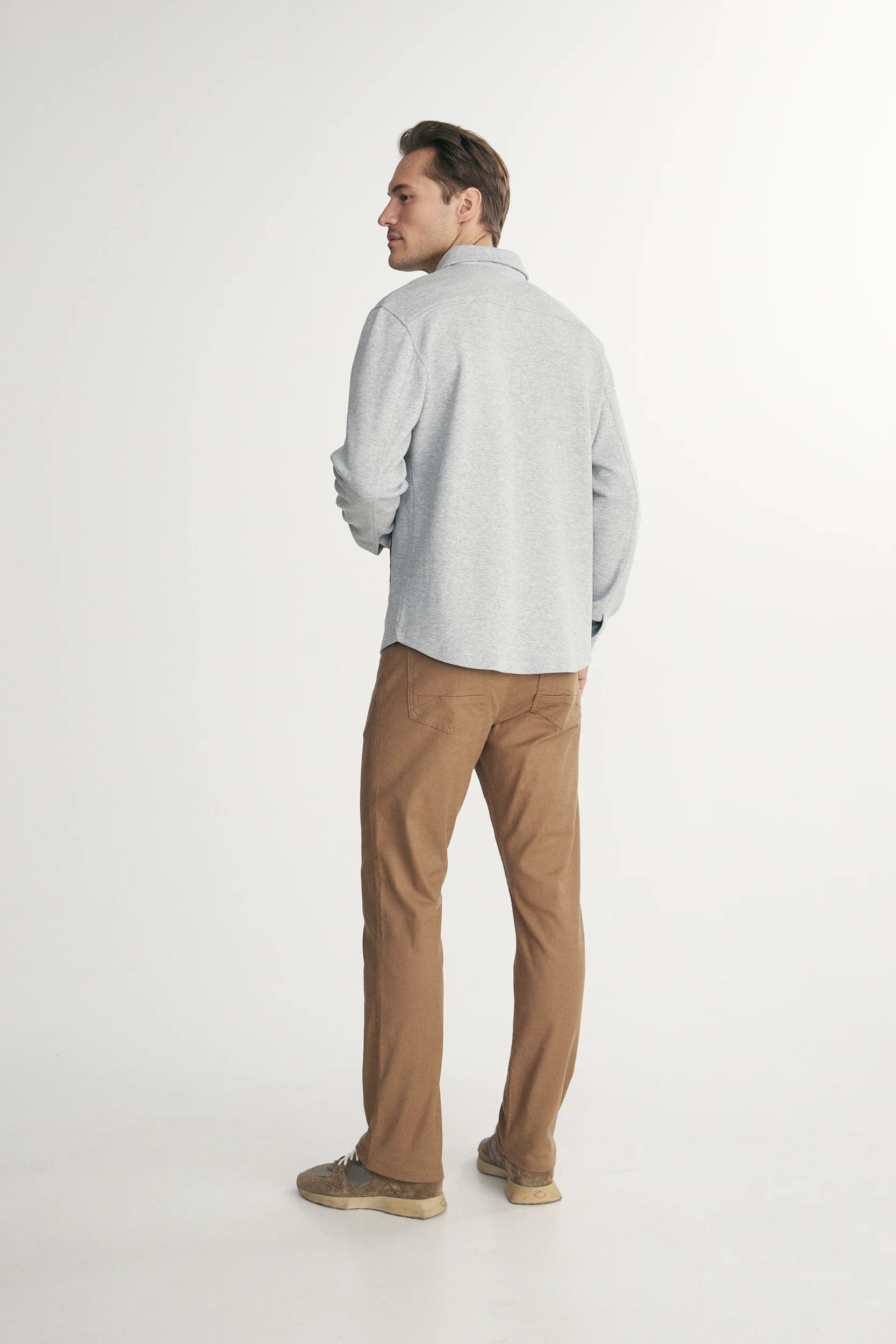Overshirt with faux suede details - Image 2