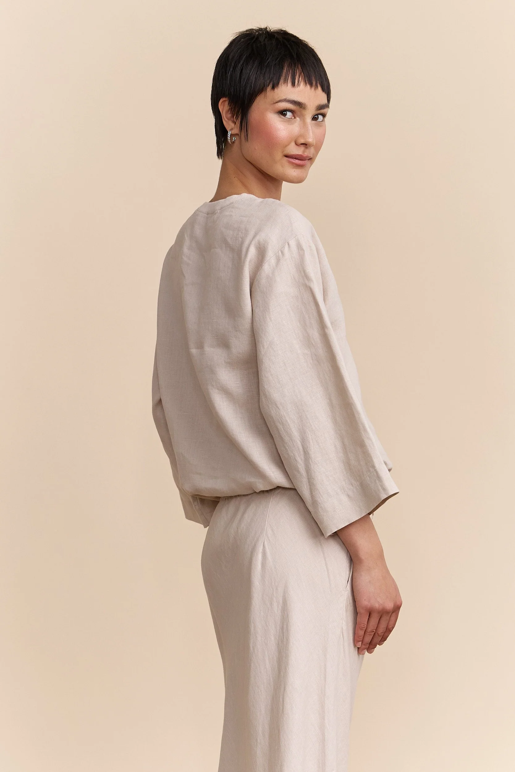 Oversized linen top - Image 3