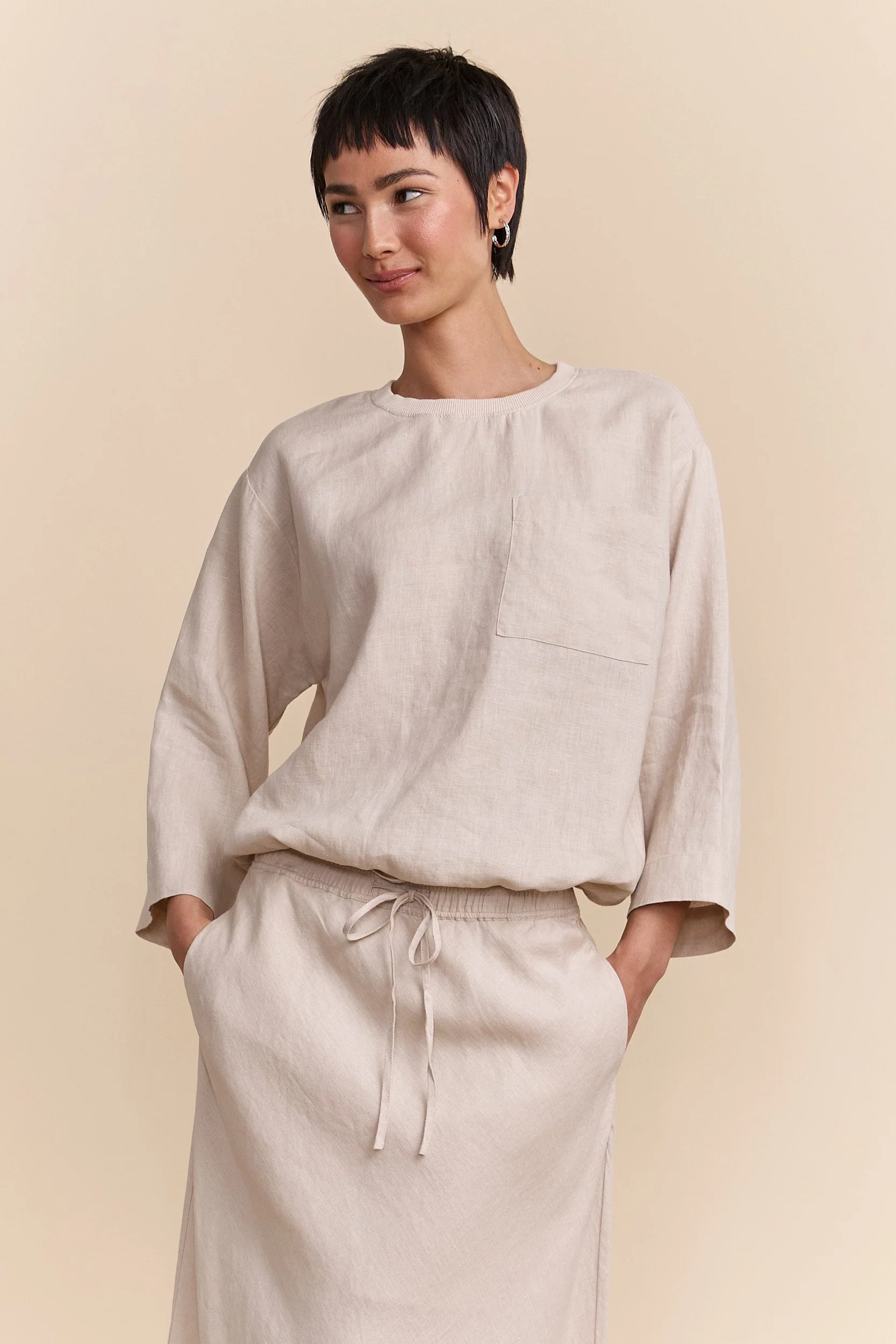 Oversized linen top - Image 4