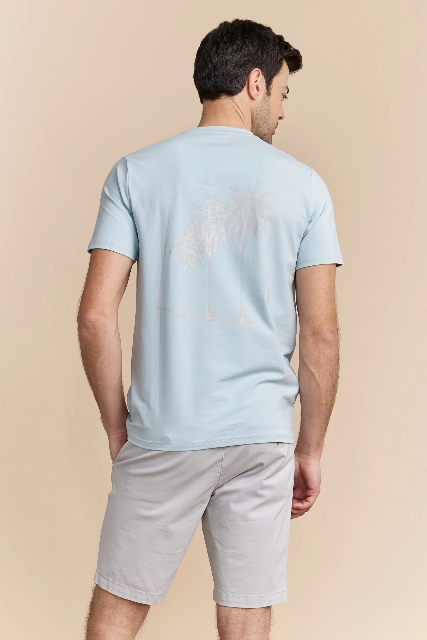Palm trees graphic print t-shirt - Image 2