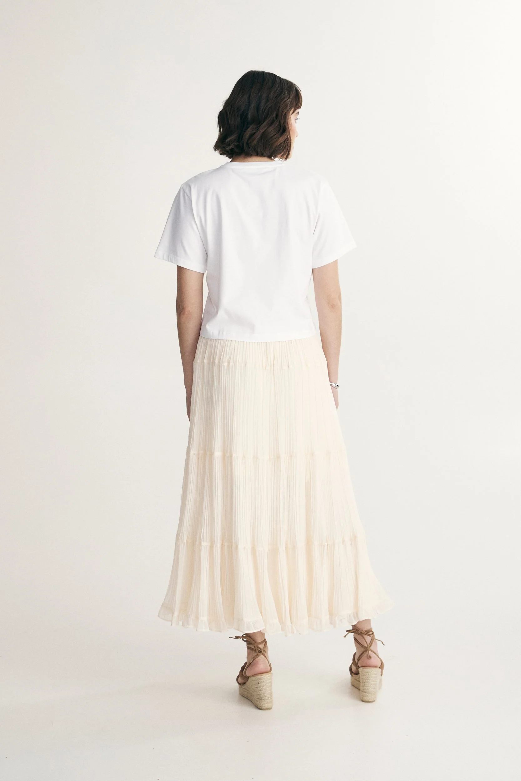 Pima cotton cropped t-shirt - Image 2