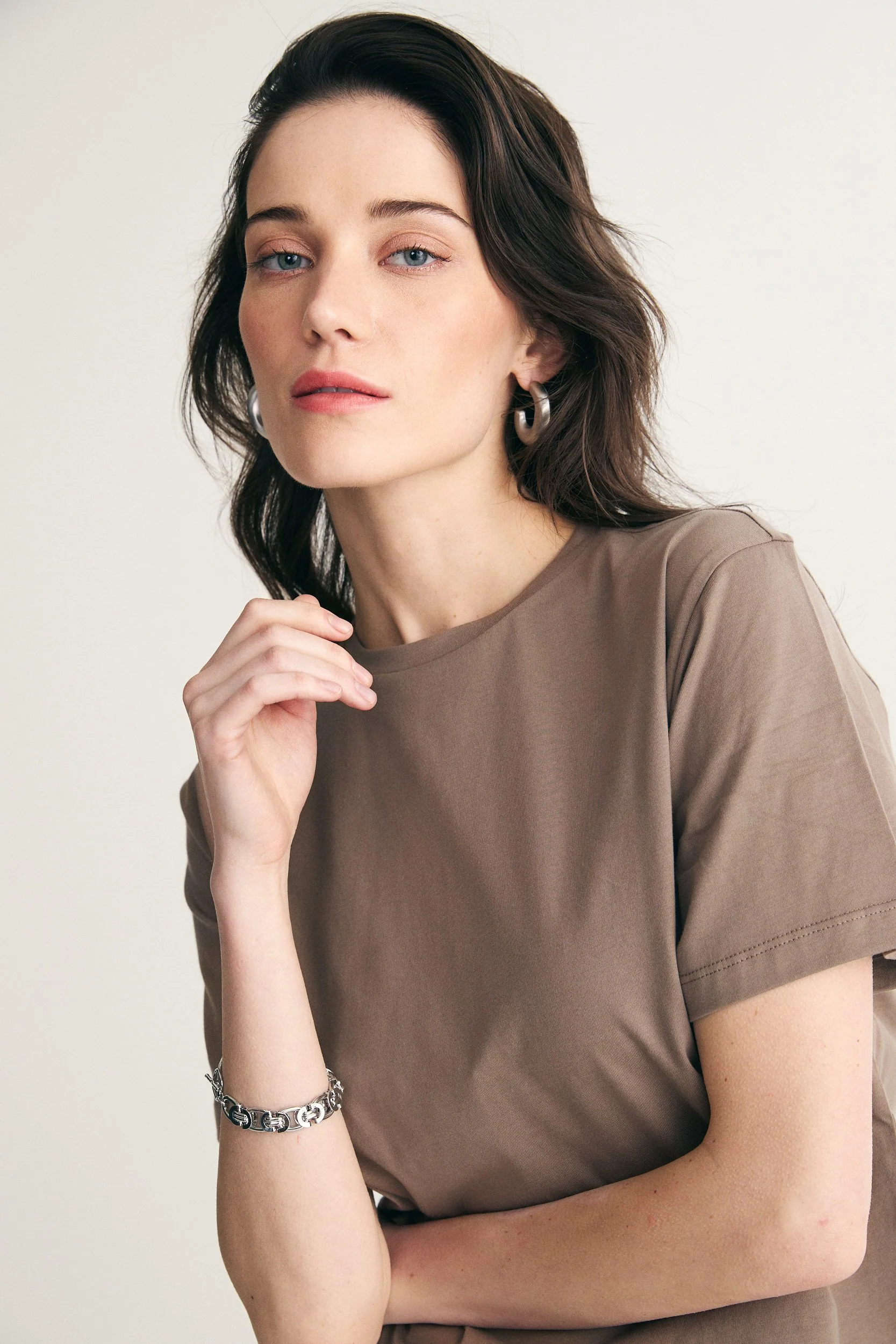 Pima cotton cropped t-shirt - Image 7