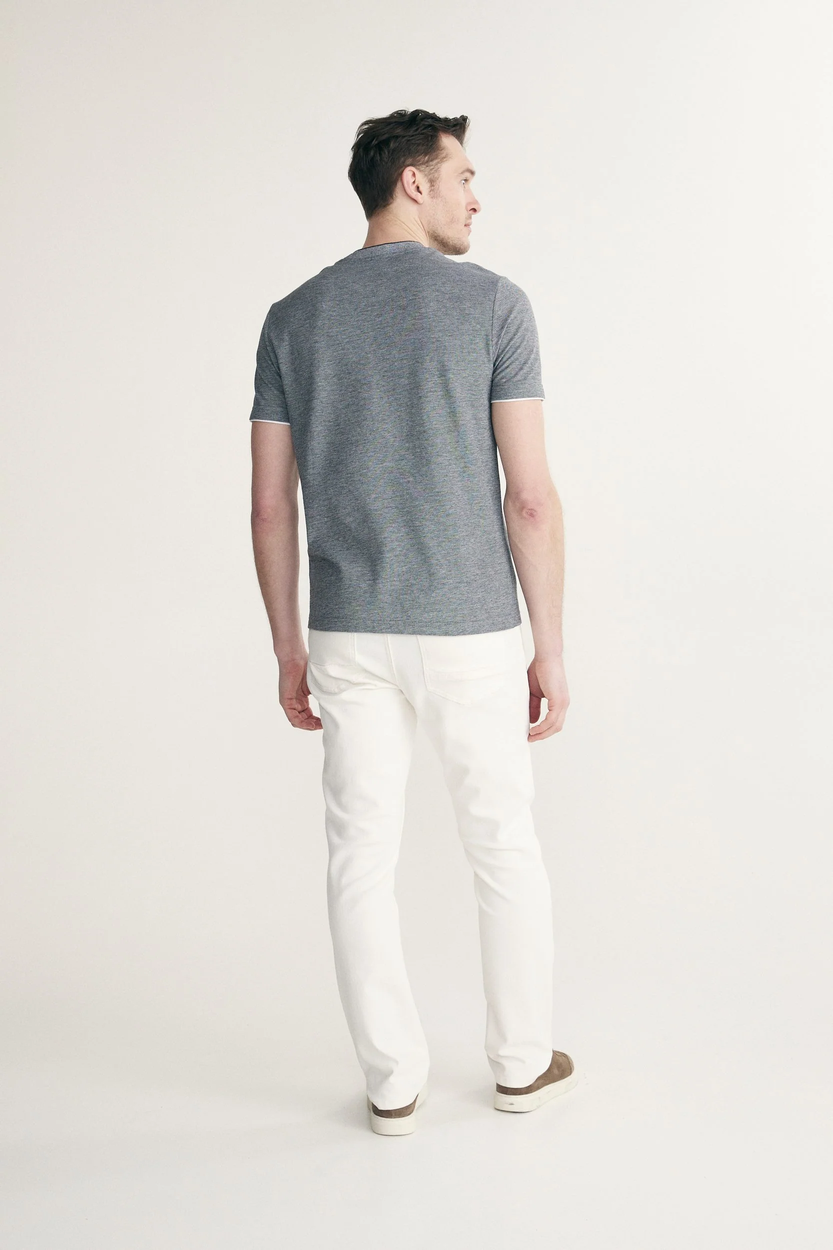 Contrast details pique t-shirt - Image 2