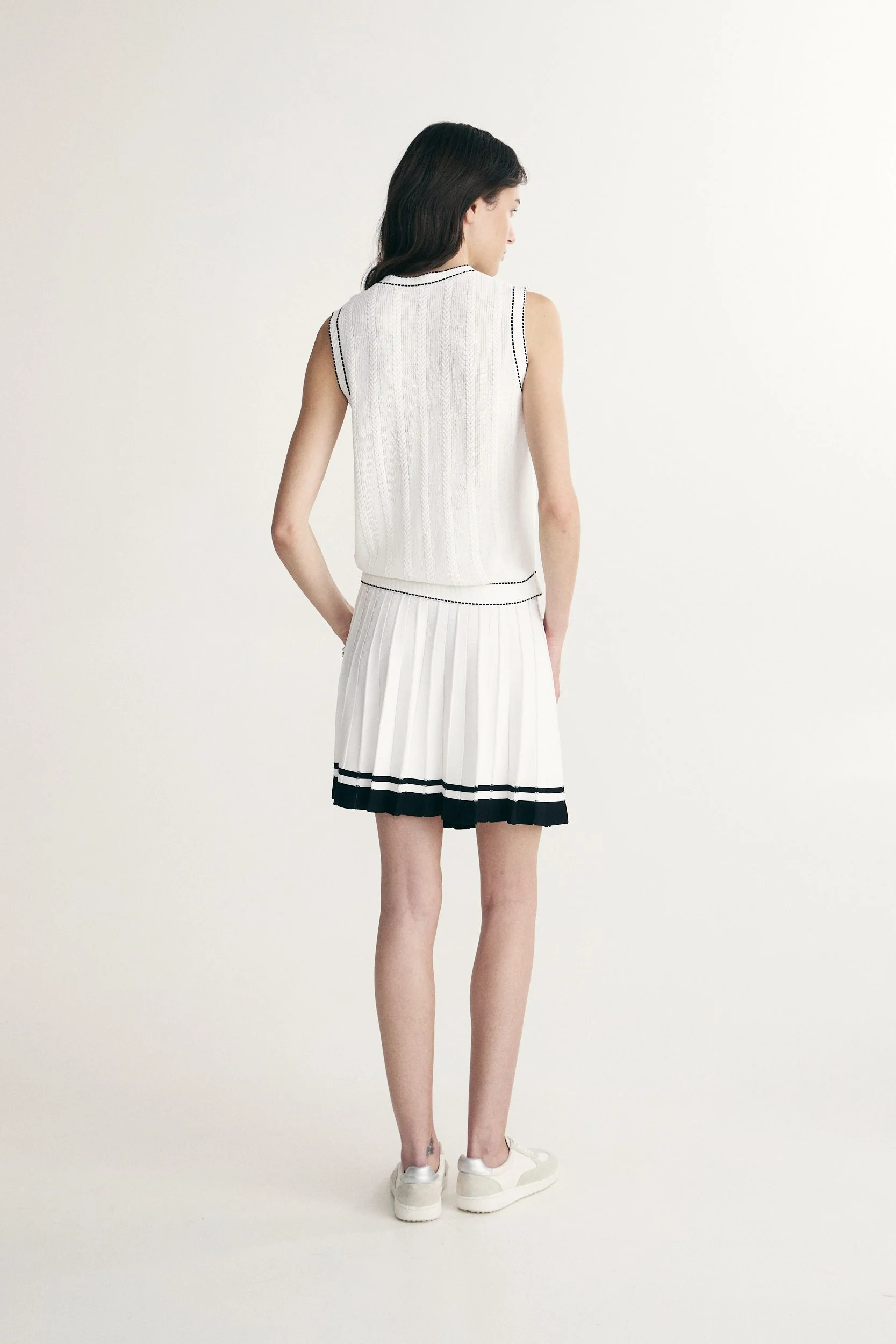 Pleated knit skirt - Image 2