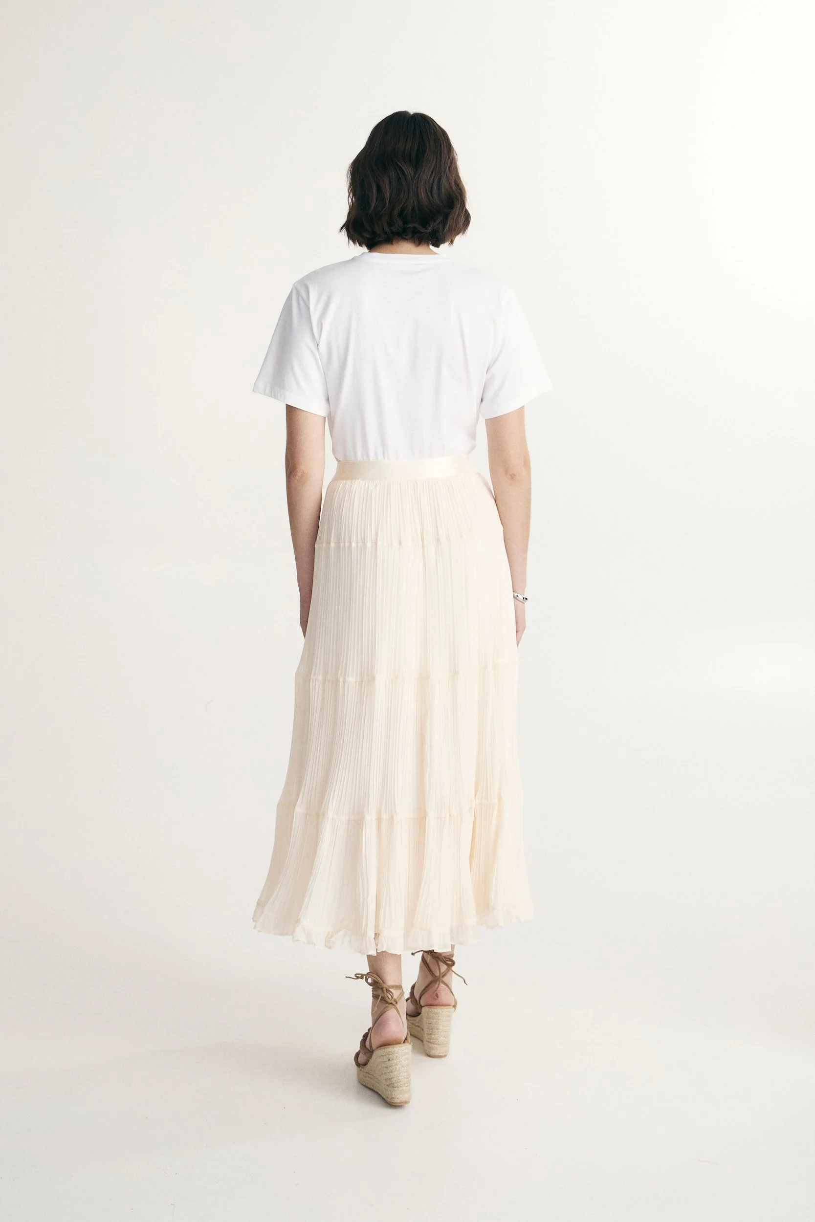 Pleated mesh skirt - Image 3