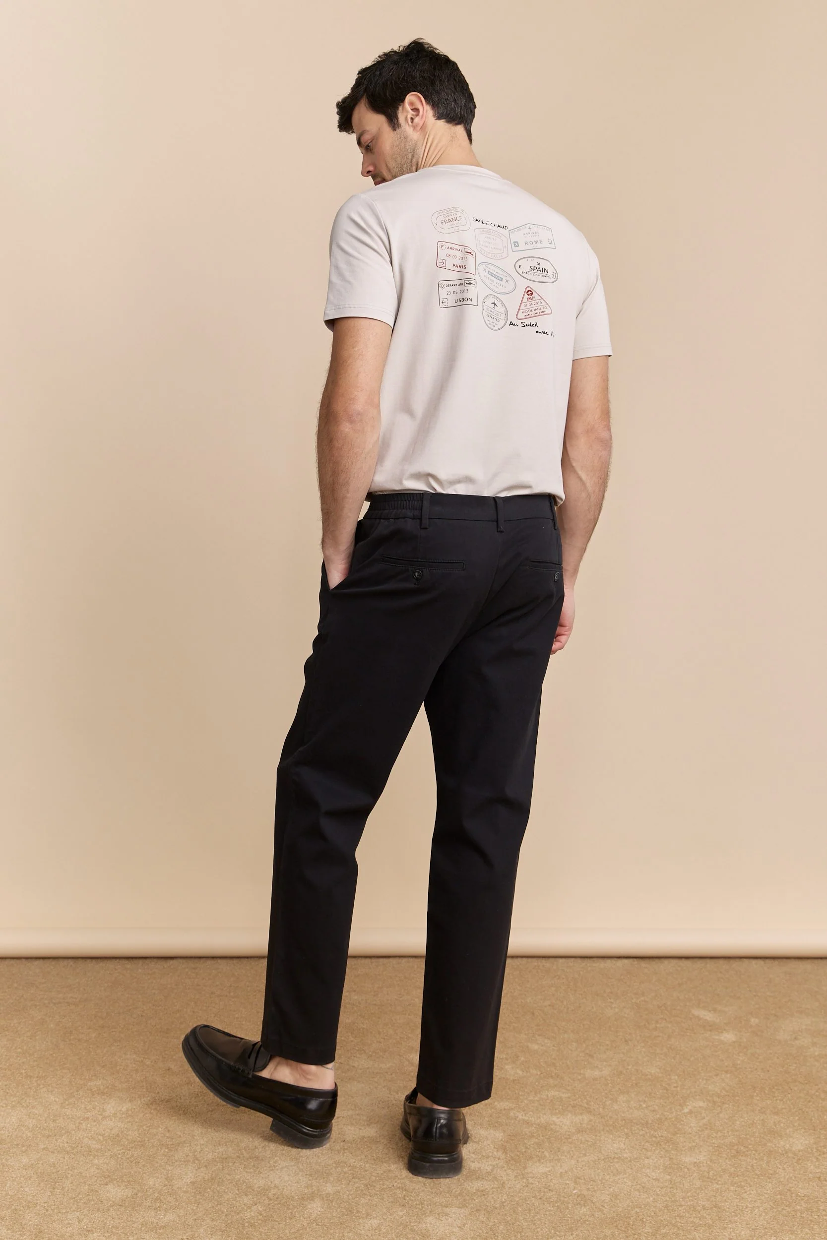 Pleated pant with elastic sides - Image 6