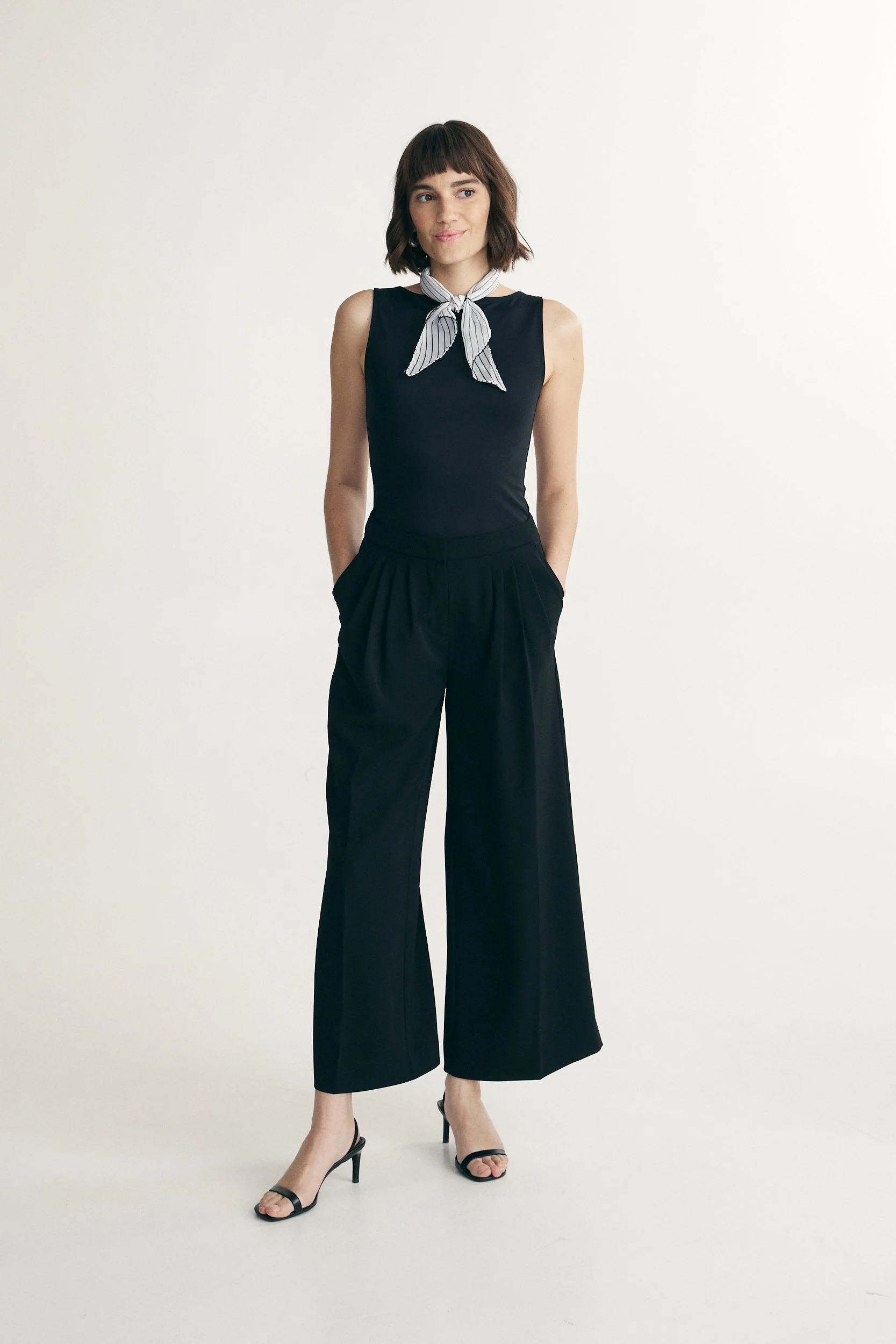 Pleated pants