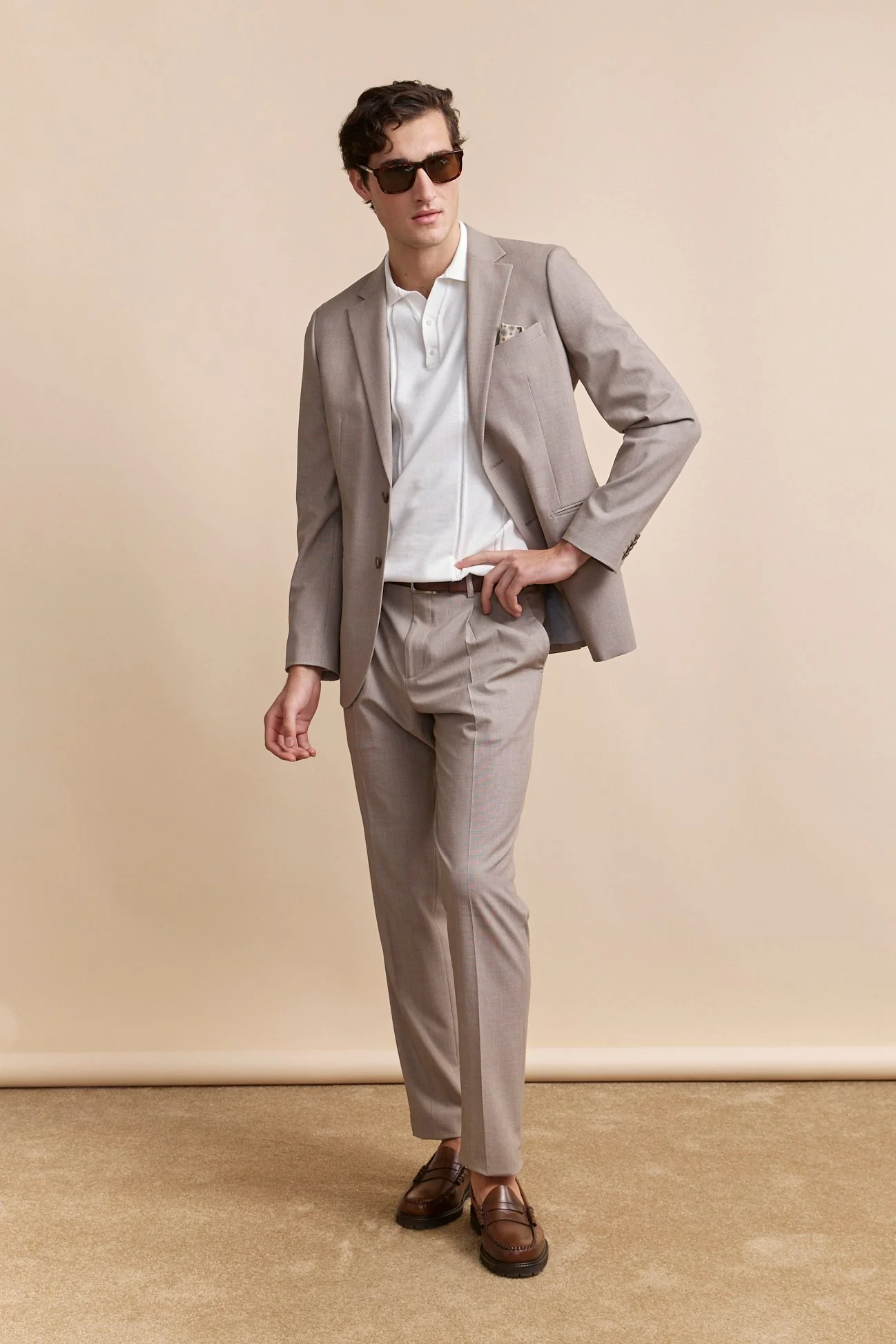 Pleated textured pant - Image 3