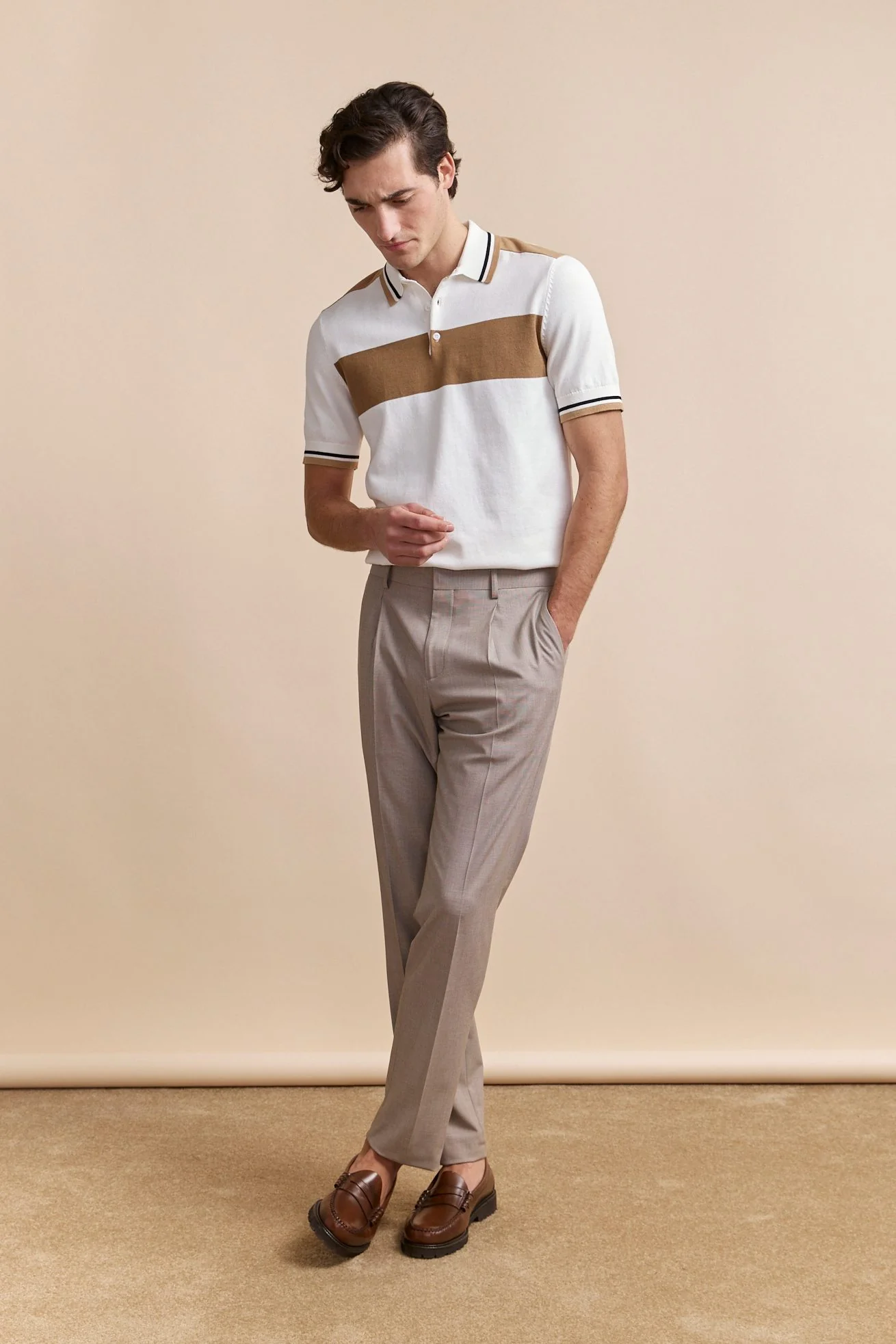 Pleated textured pant - Image 5