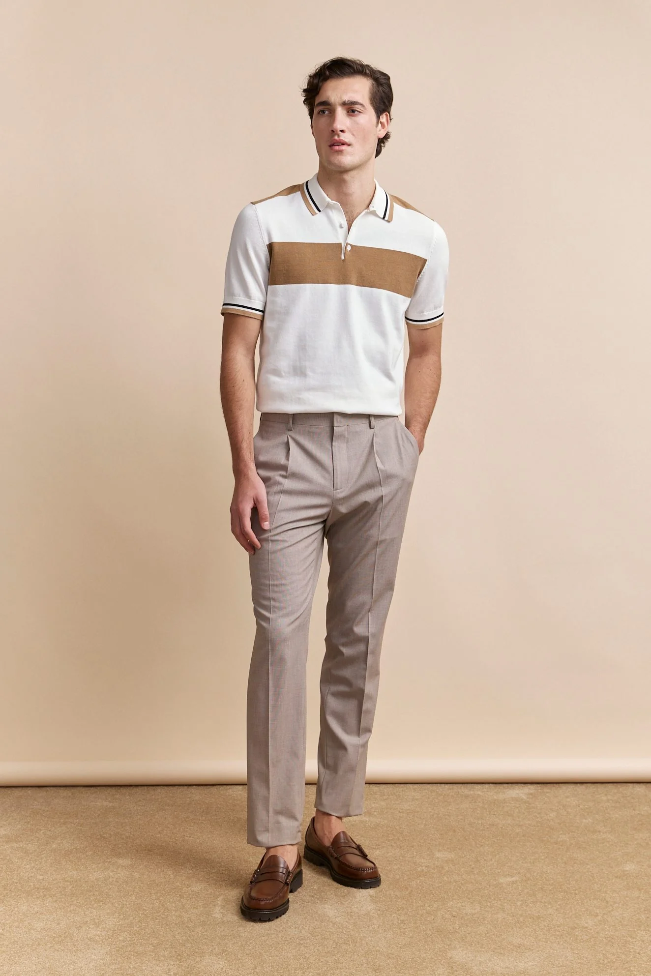Pleated textured pant - Image 6