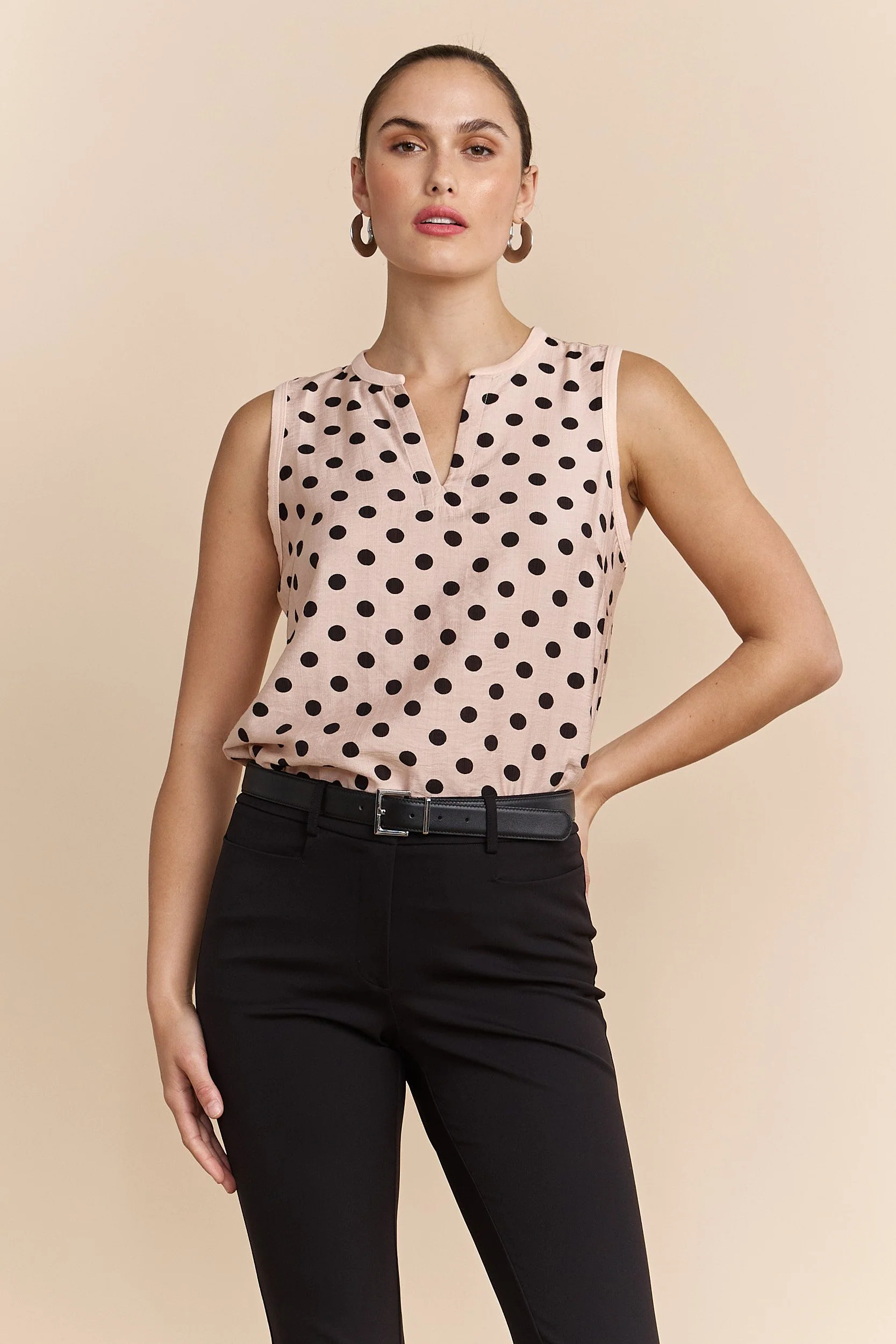 Polka dot top