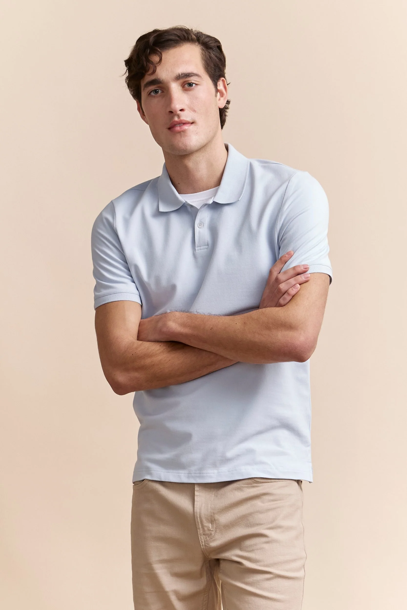 Polo with detail at collar - Image 5