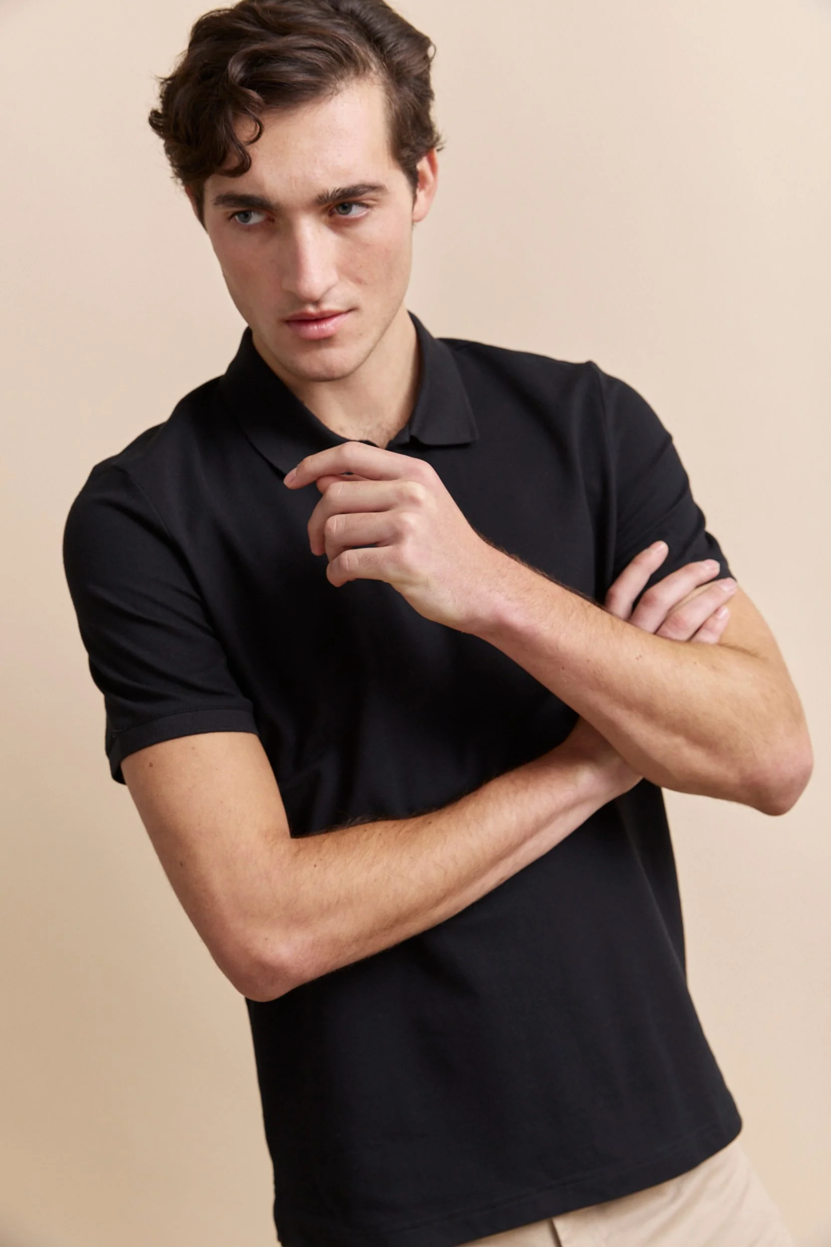 Polo with detail at collar - Image 7