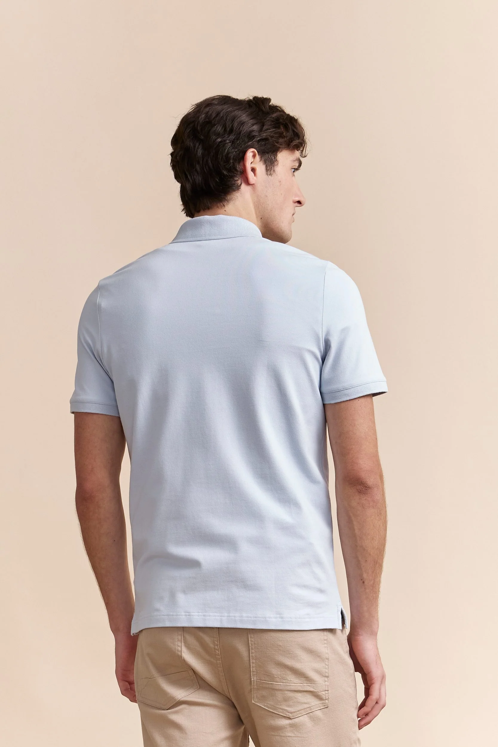 Polo with detail at collar - Image 8