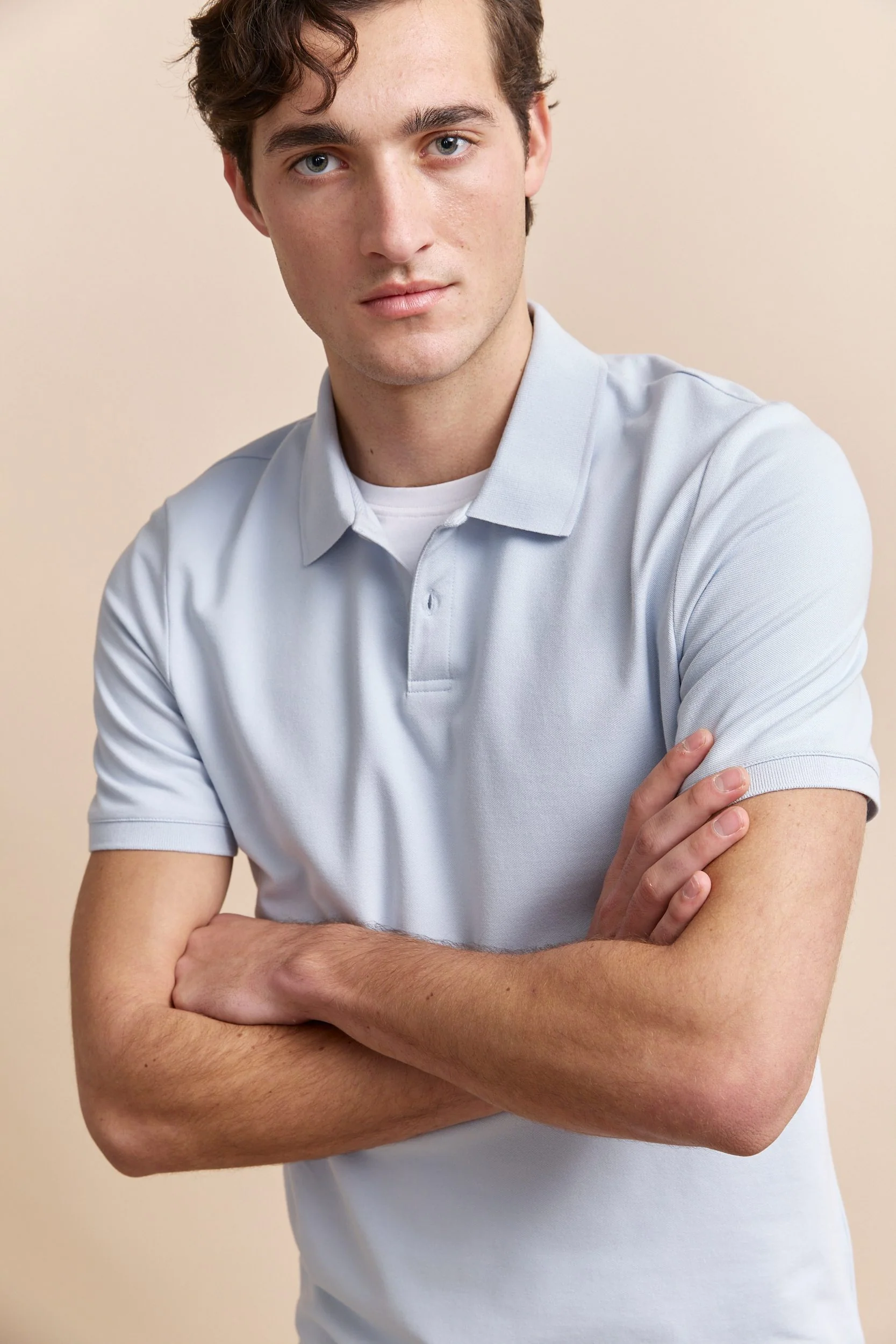 Polo with detail at collar - Image 9