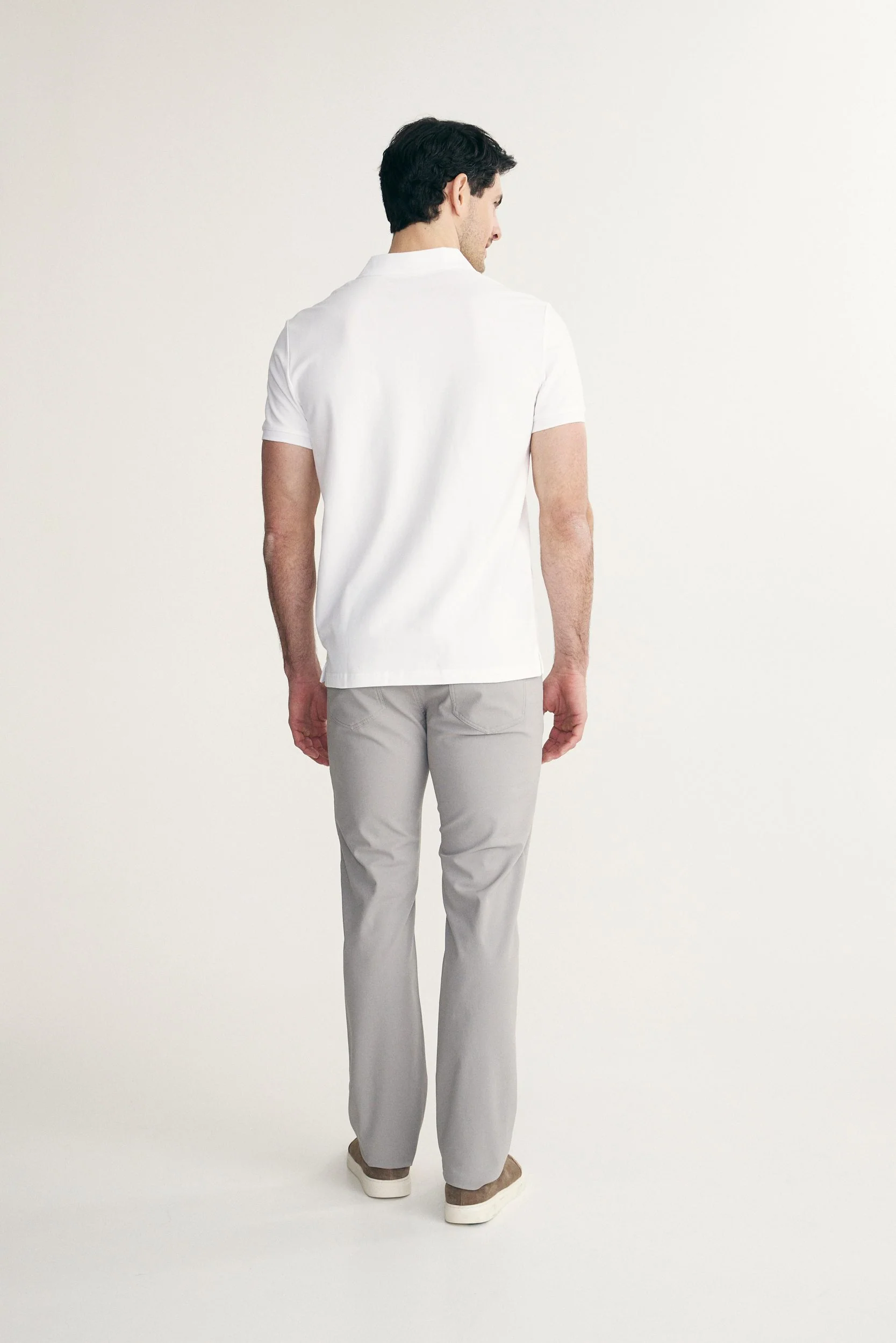 Polo with rib collar - Image 2