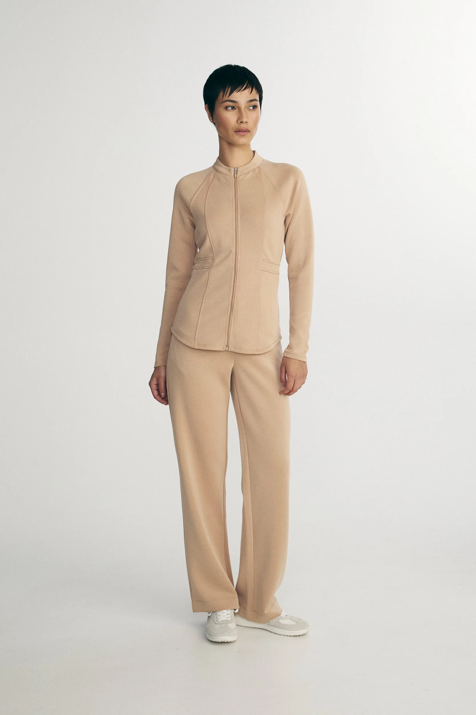 Ponte zip up cardigan - Image 11