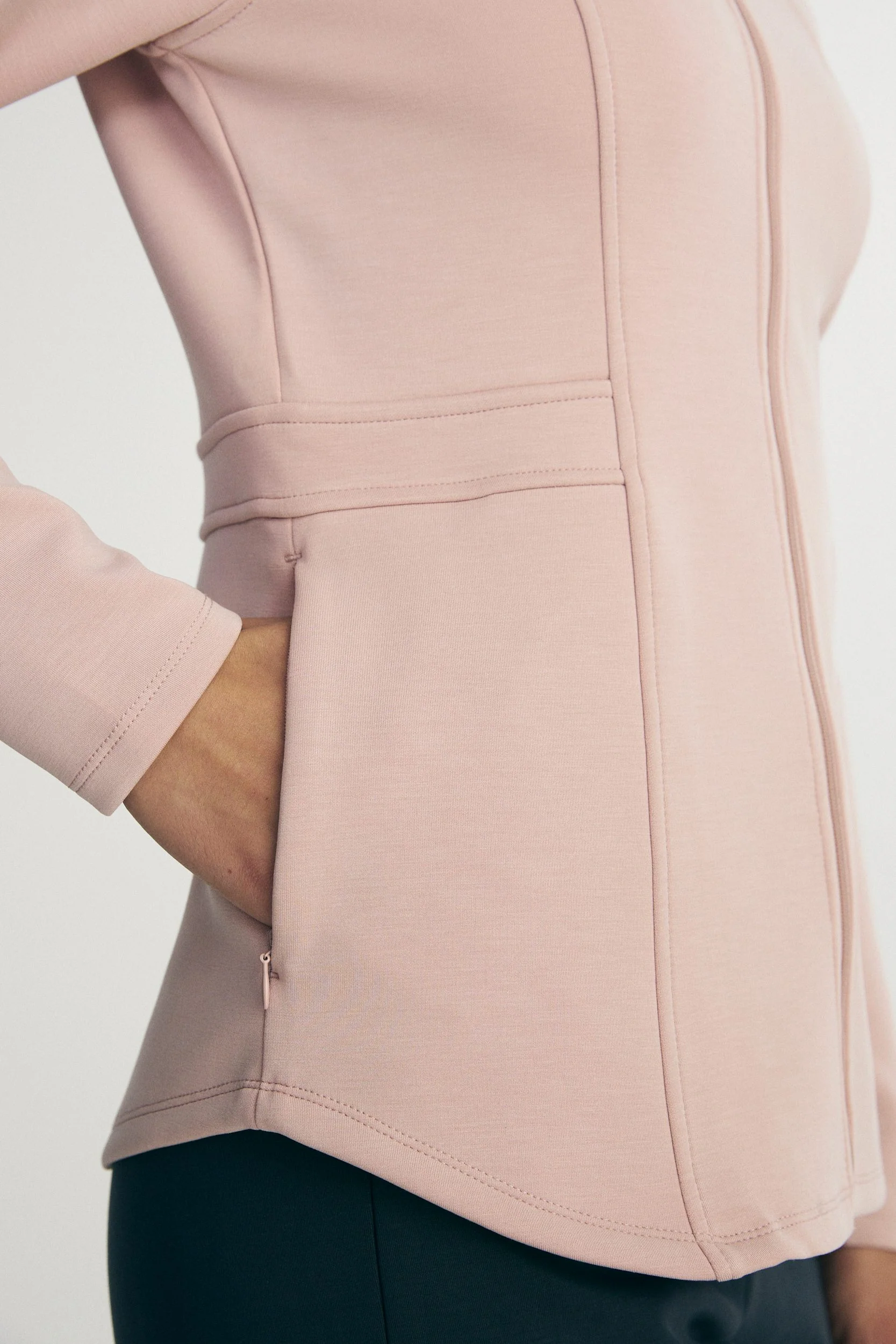 Ponte zip up cardigan - Image 6