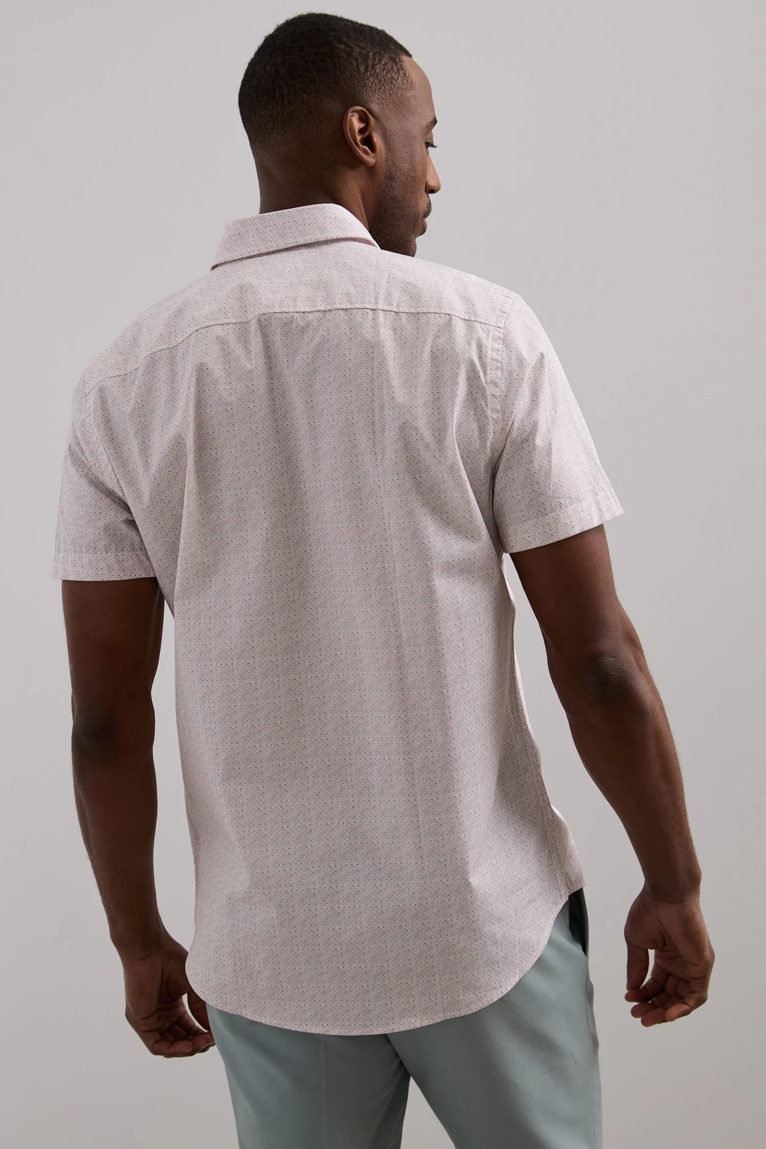 Printed poplin fitted shirt - Image 2