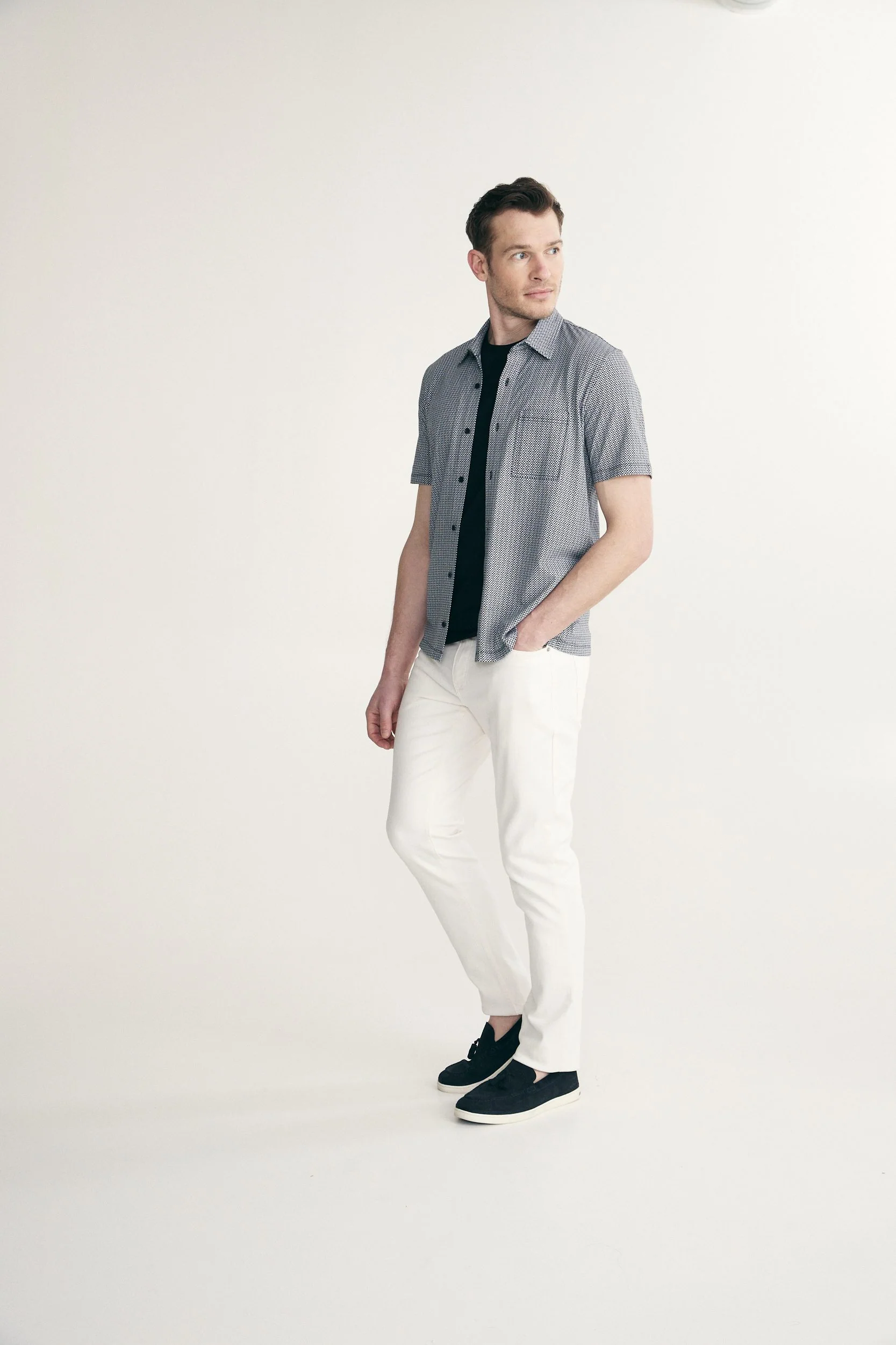Printed fitted shirt - Image 3