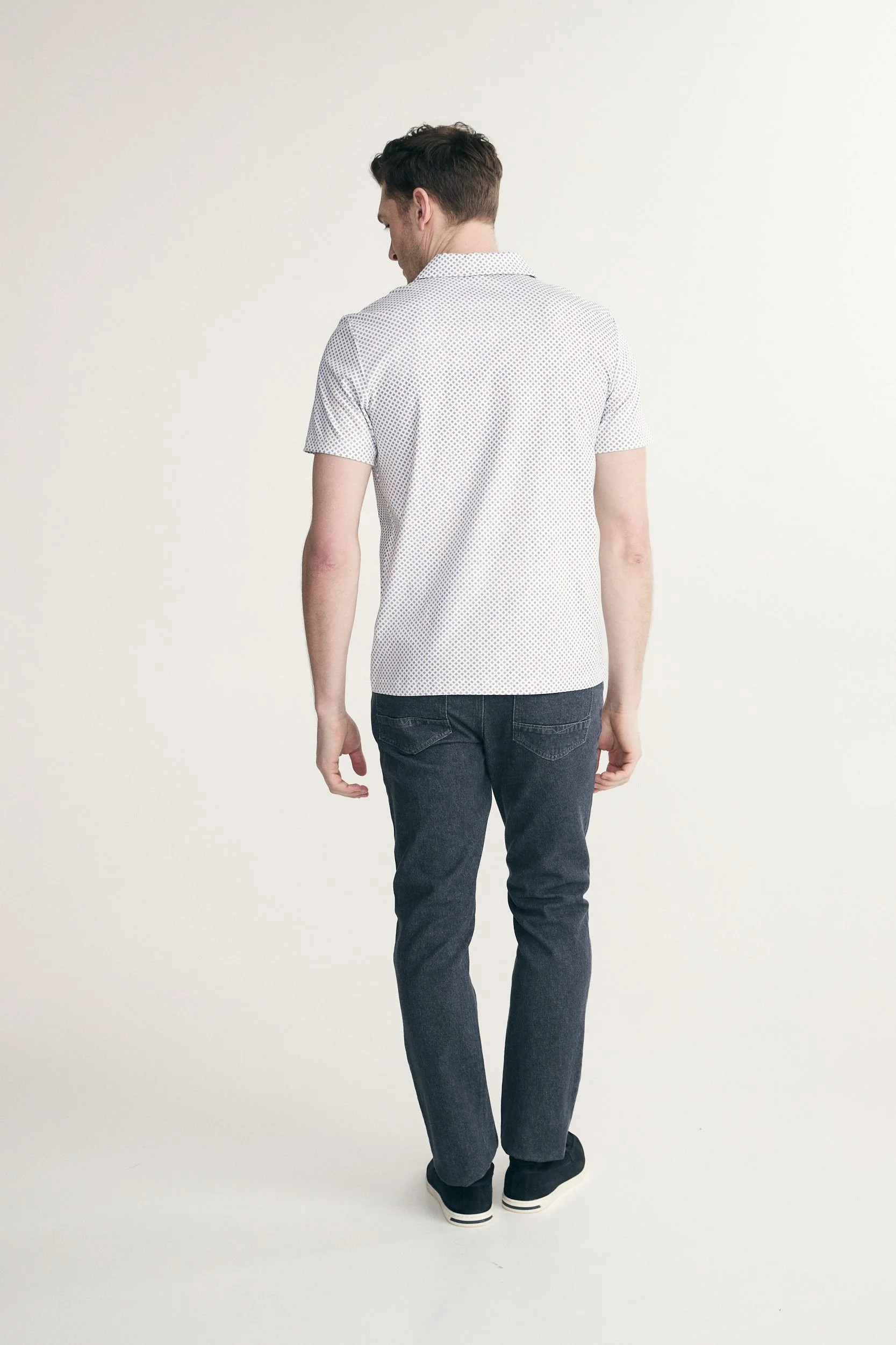 Mercerized cotton printed johnny polo - Image 2