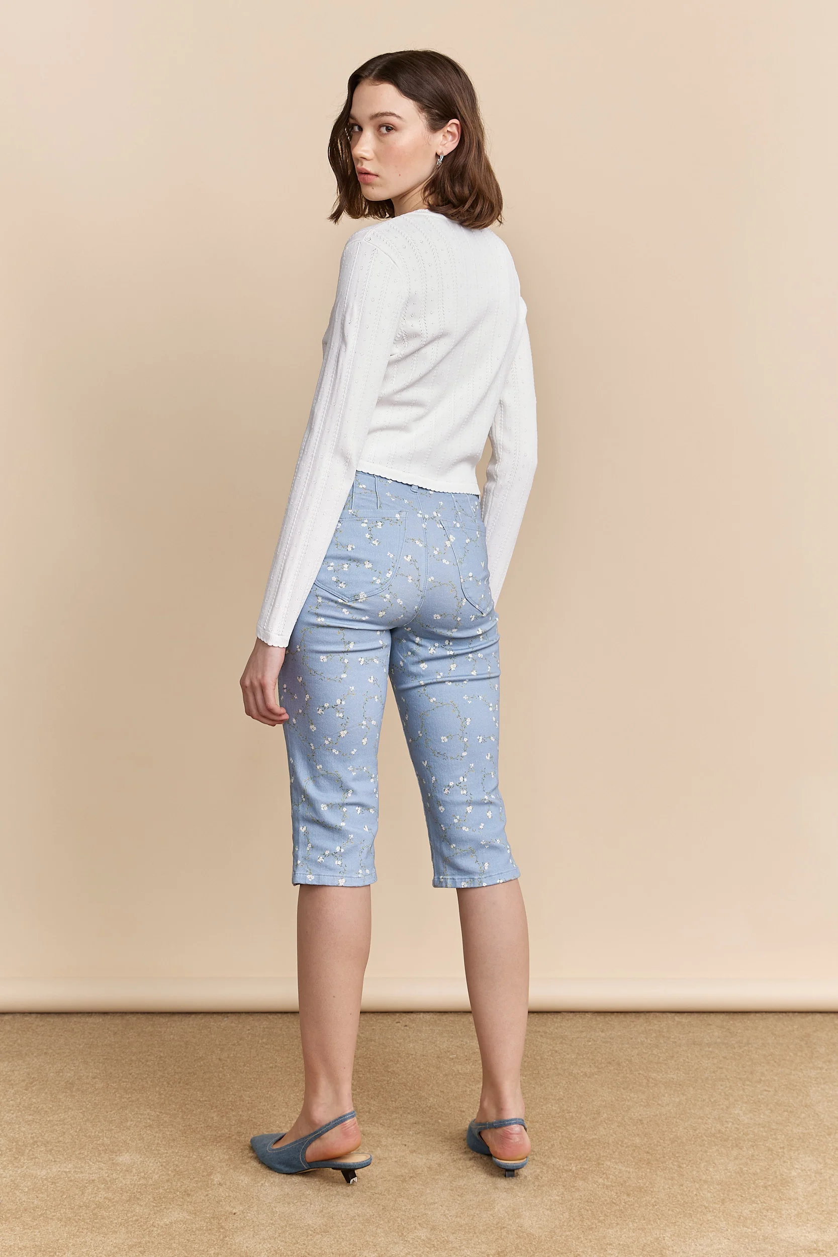 Floral print push up capri - Image 3