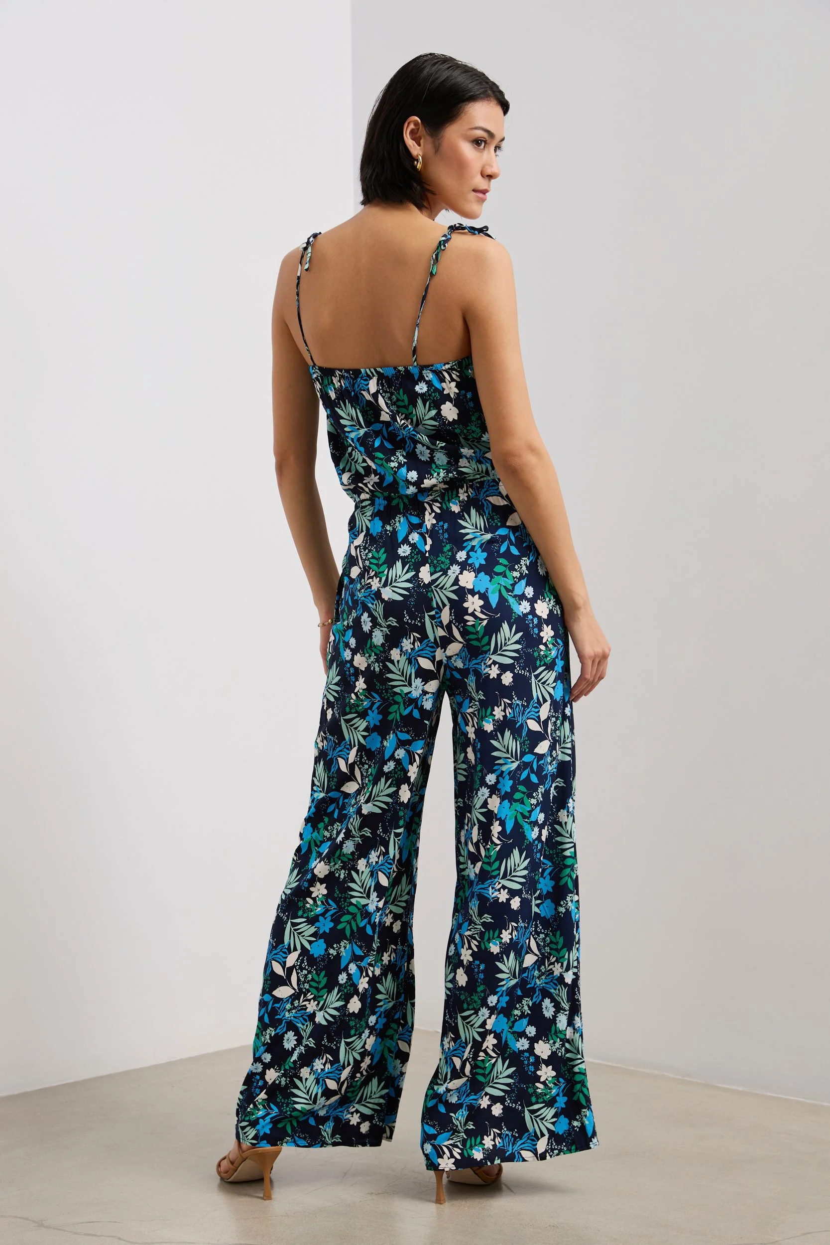 Printed sleeveless wide leg jumpsuit - Image 2